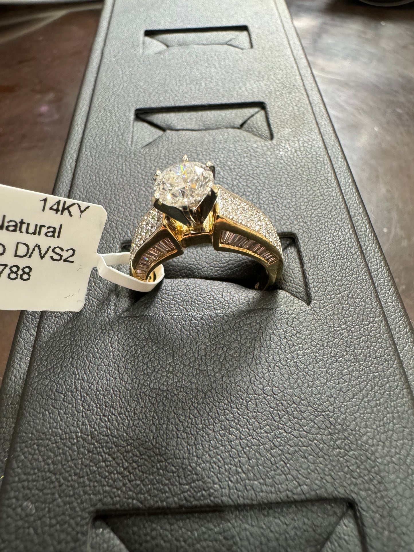 1.15ct. Lab D/VS2 1.12ctw. Natural 14KY - IGI579373788 42085