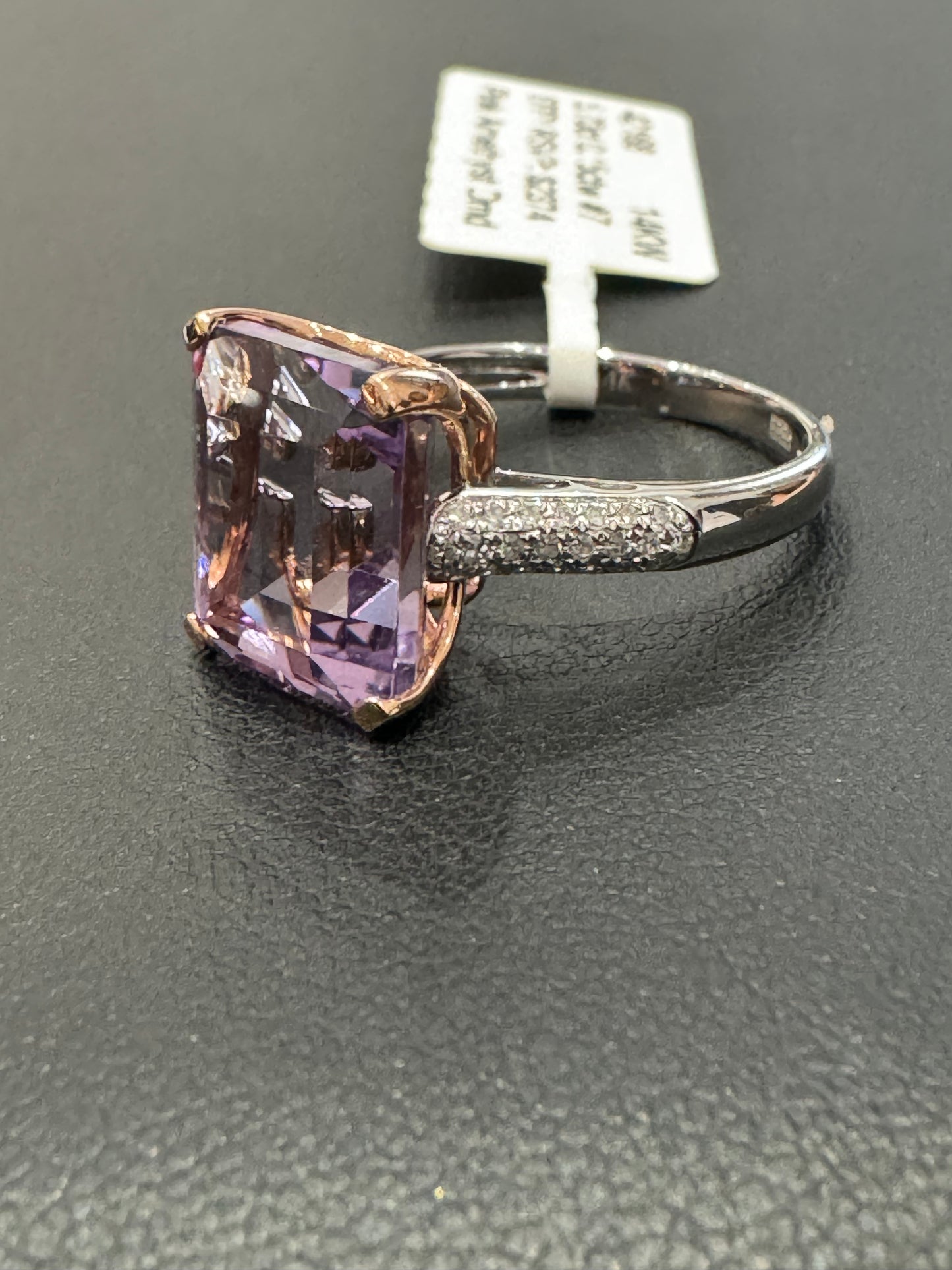 EFFY RSVP: $2374 - 5.70ct 0.15ctw #7 - 14KW - Pink Amethyst Dmd