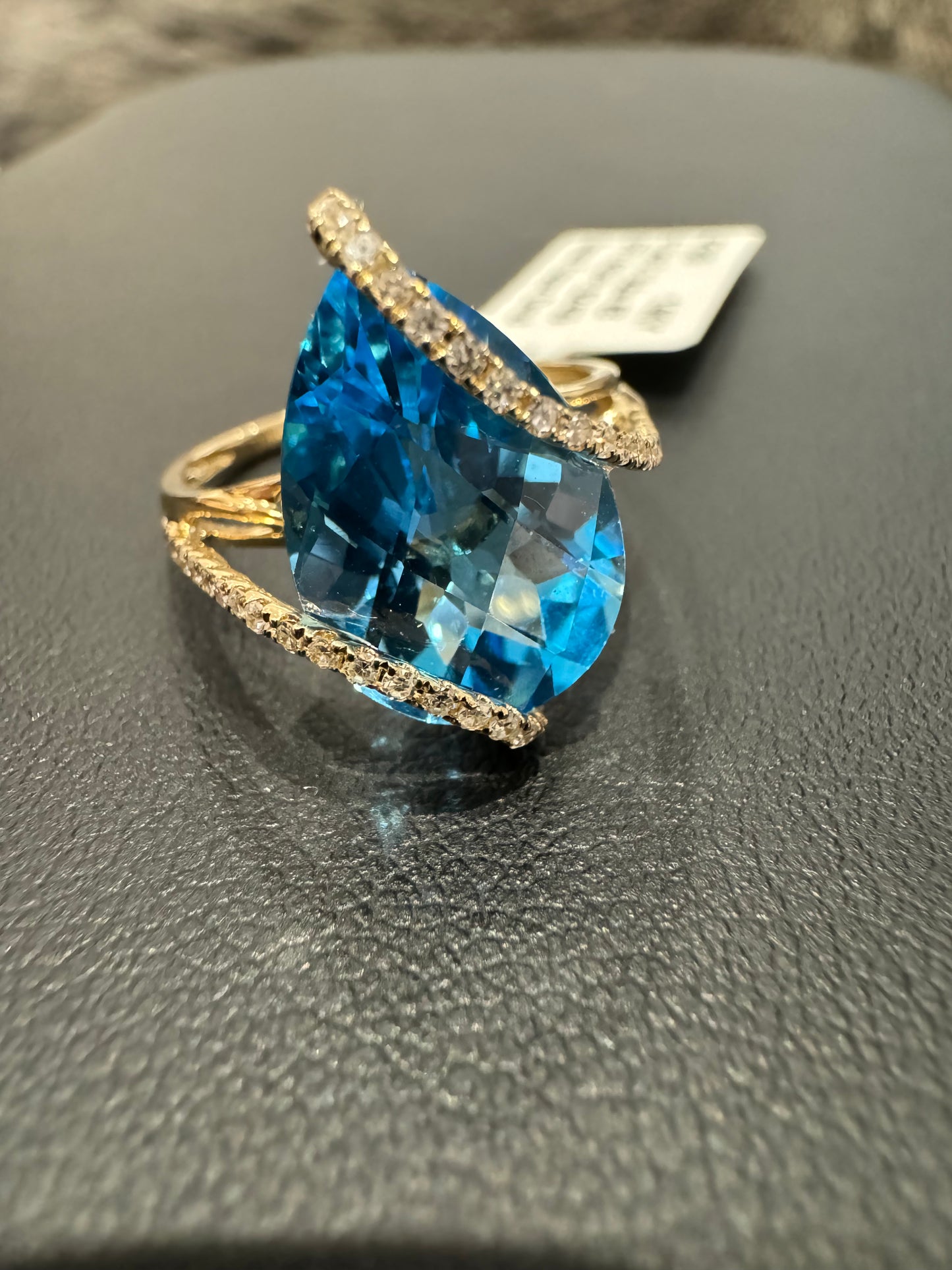 EFFY RSVP: $2499 - 6.10ct 0.18ctw #8 - 14KY - Swiss Topaz Dmd