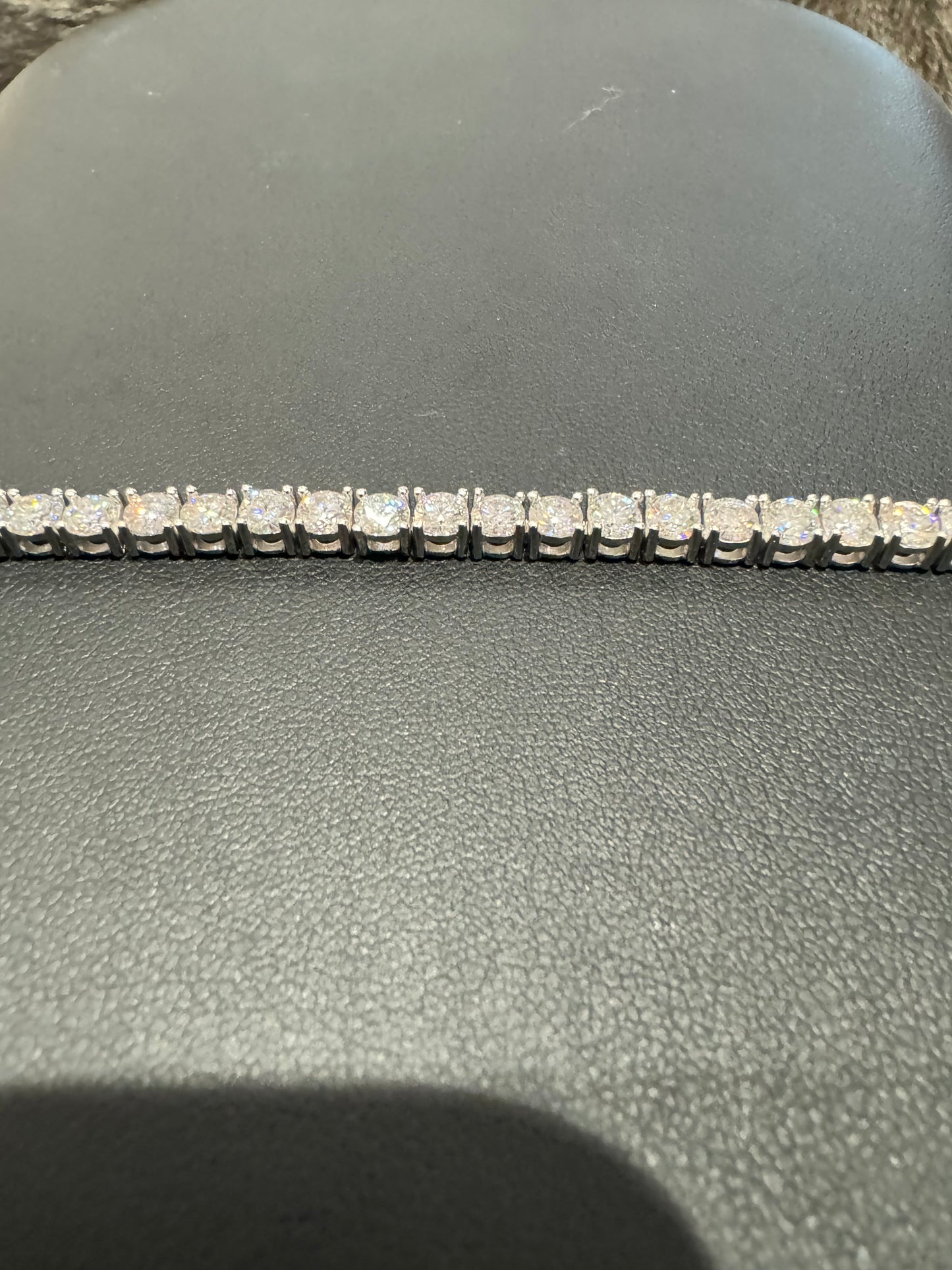 Tennis bracelet - 18ctw 7inch D/VS1 - 925S - Moissanite