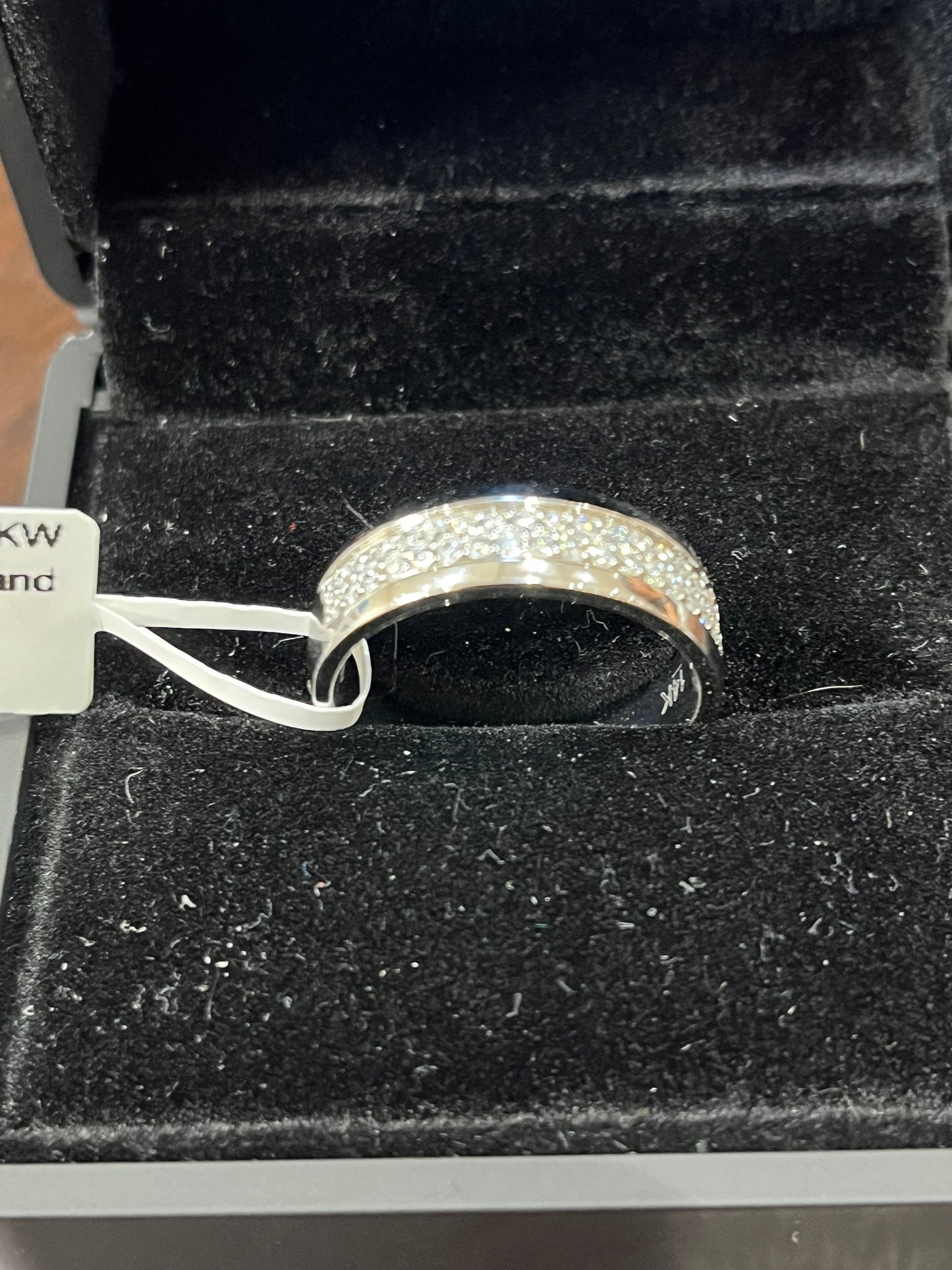 Men's diamond band - 14KW - 0.50ctw G/SI2 #9 - Natural diamond - 34224