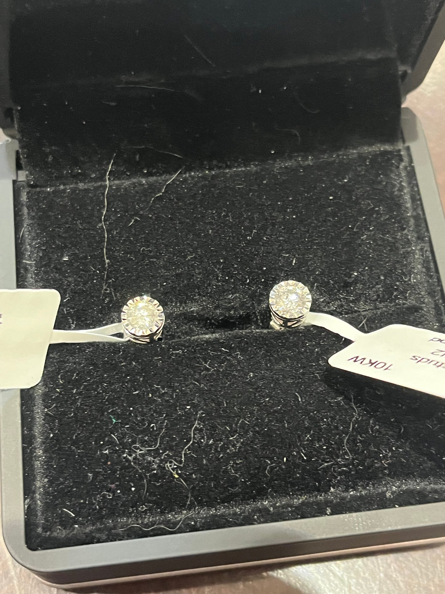 Designer studs - 10KW - 0.50ctw H/SI2 - Natural diamond - 34403