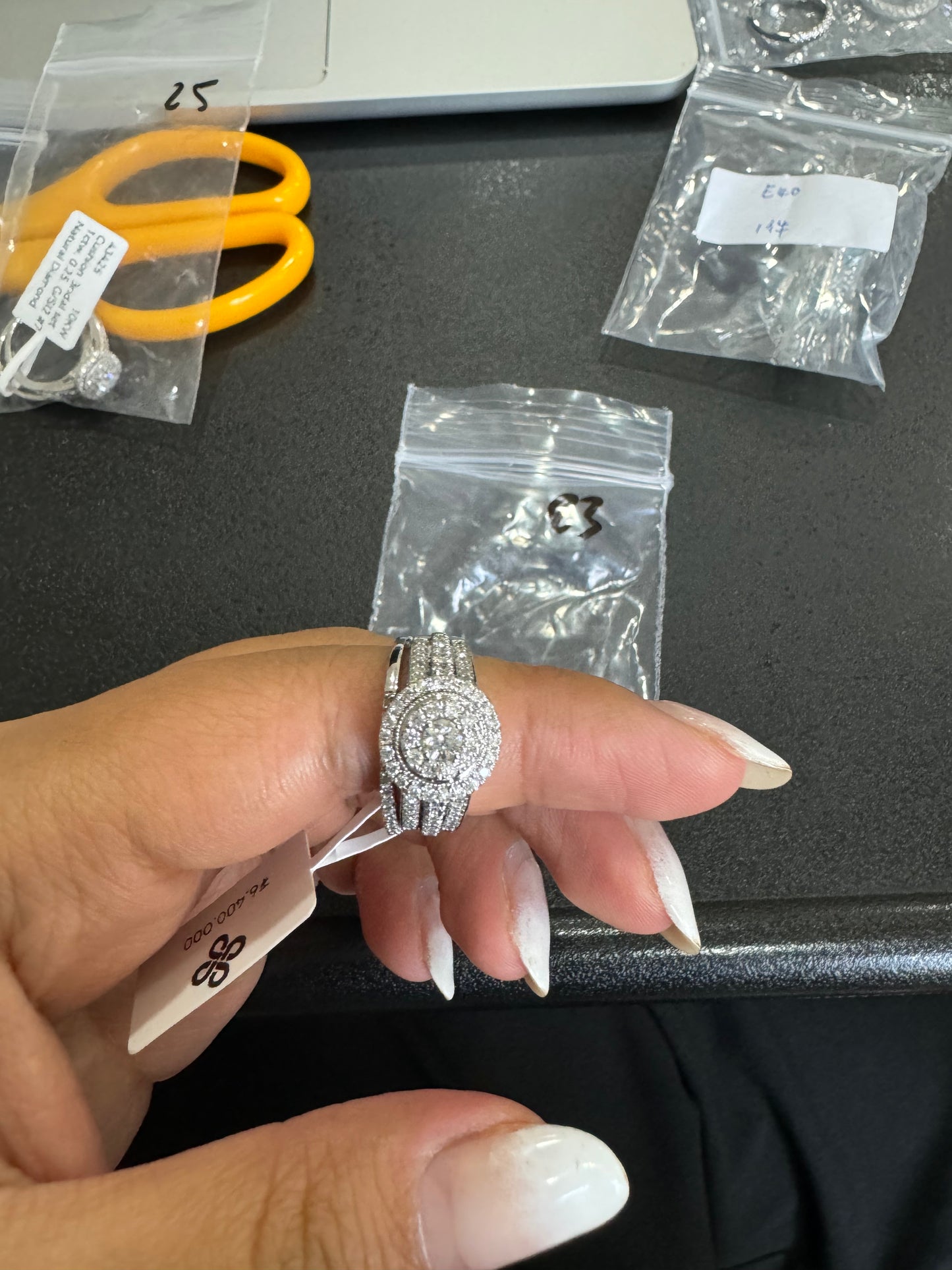Wide Band Set - 1ctw. 0.20ct. G/I1 #710KW - Natural Diamond - 43423