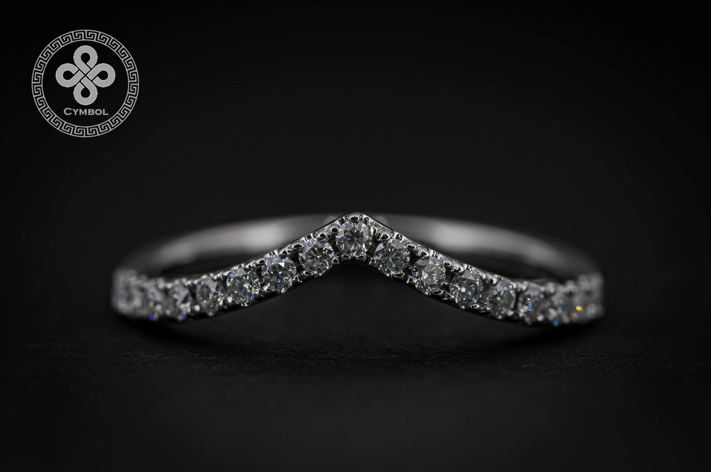 V-band - 14k white gold - 13051W