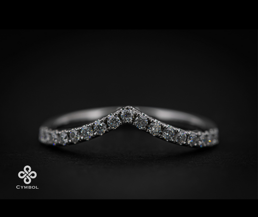 V-band - 14k yellow gold - 13051Y