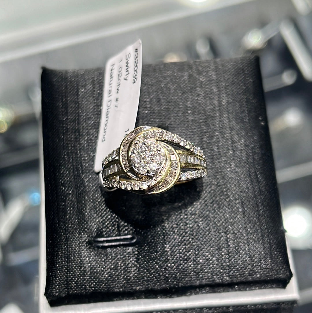 Swirly - 10KY - 1.02ctw #7 - Natural Diamond - #32039