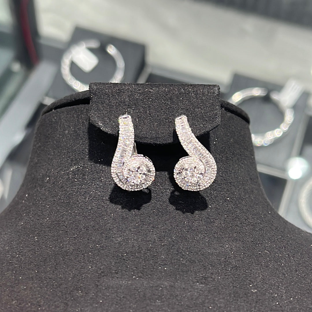 Swirly - 10KW - 1.00ctw - F/SI2- Natural Diamond - 32214