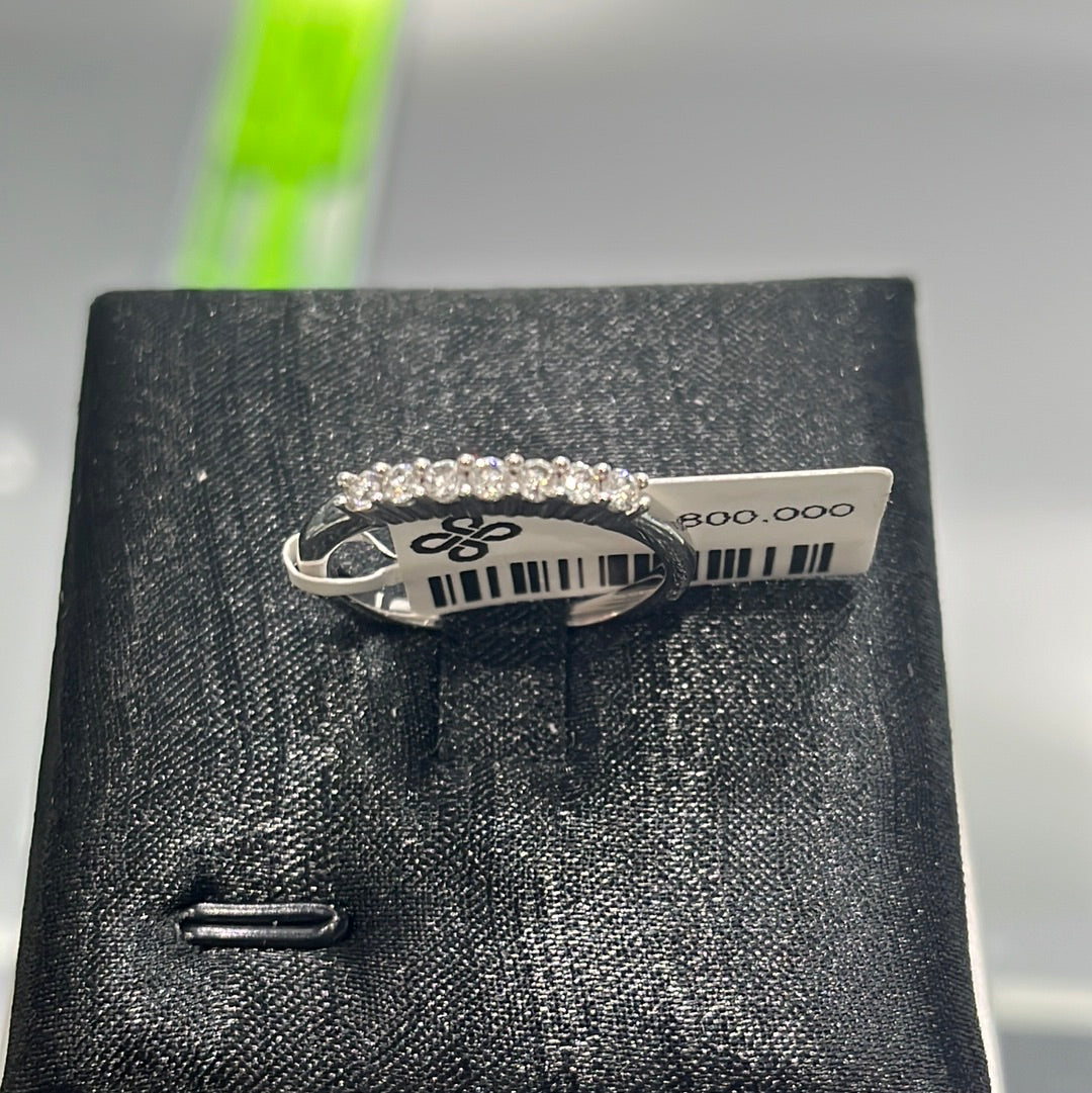 7-stone band - 14KW - 0.25ctw #7 - Natural Diamond - 32068