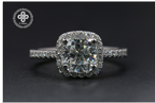 Cushion 2 - 14k white gold - 13043W2