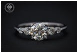 5 stones 1 - 14k white gold - 13047