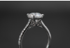 Suih w/stone 1 - 14k white gold - 13088W1