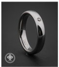 Band 4mm nariin - Tungsten Carbide - 63014S