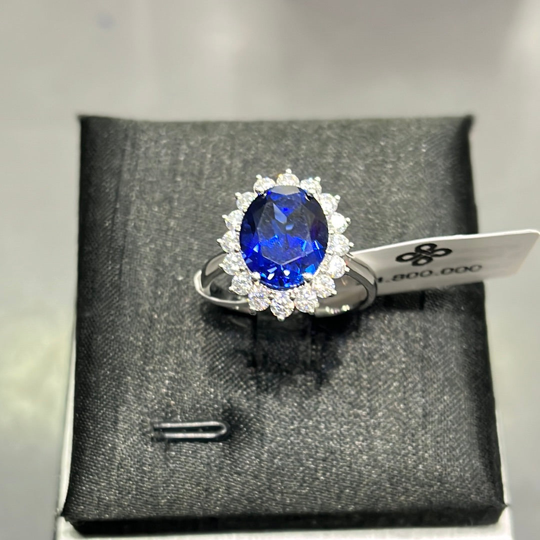 Diana Sapphire 6 - 14k white gold - 13055