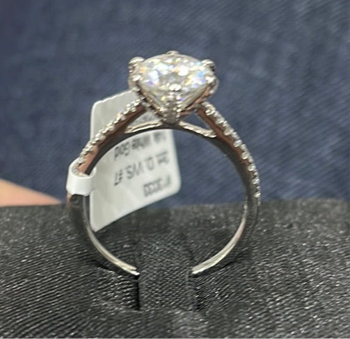 Six prongs 2 - 14k white gold - 13033W