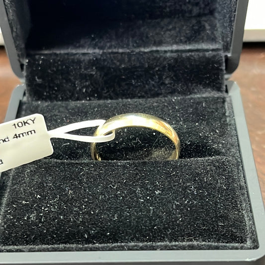 Wedding band 4mm - 10KY - 3.3g #9.75 - Yellow gold - 34229