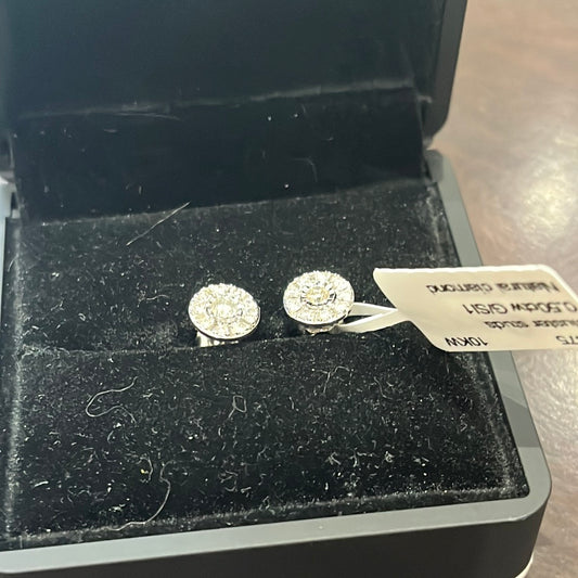 Cluster studs - 10KW - 0.50ctw G/SI1 - Natural diamond - 34475
