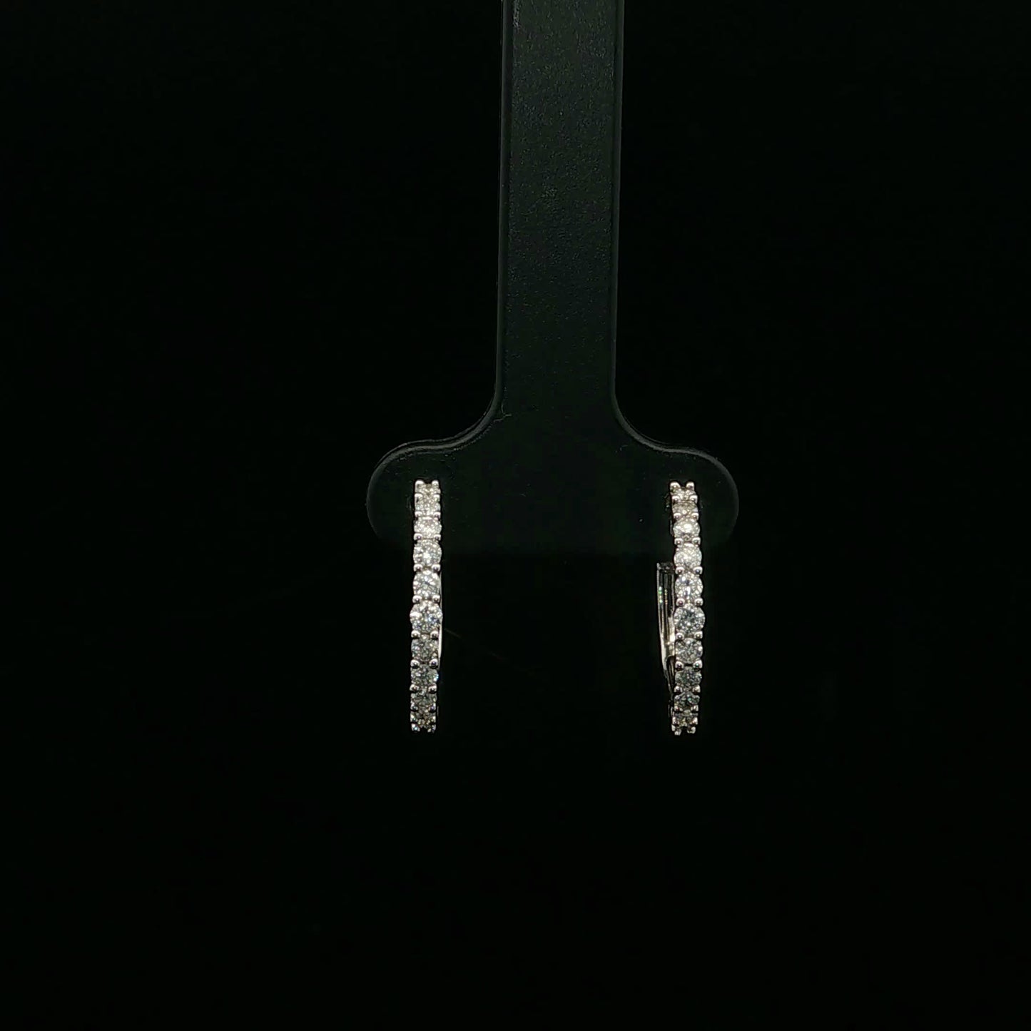 0.50ctw G/SI2 Midi Hoops - 14KW - Natural Diamond - 64172-3