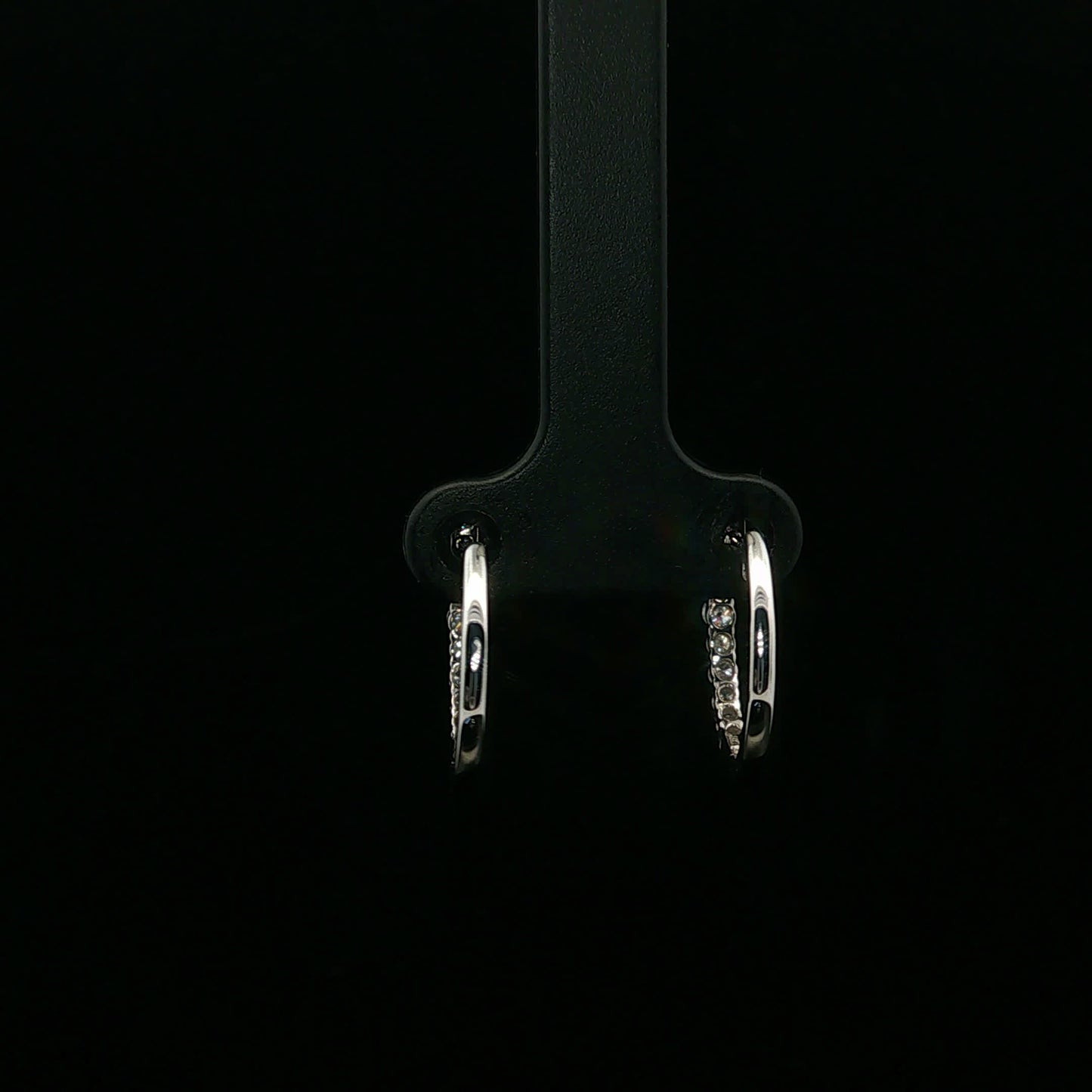 0.50ctw G/SI2 Midi Hoops - 14KW - Natural Diamond - 64172-3