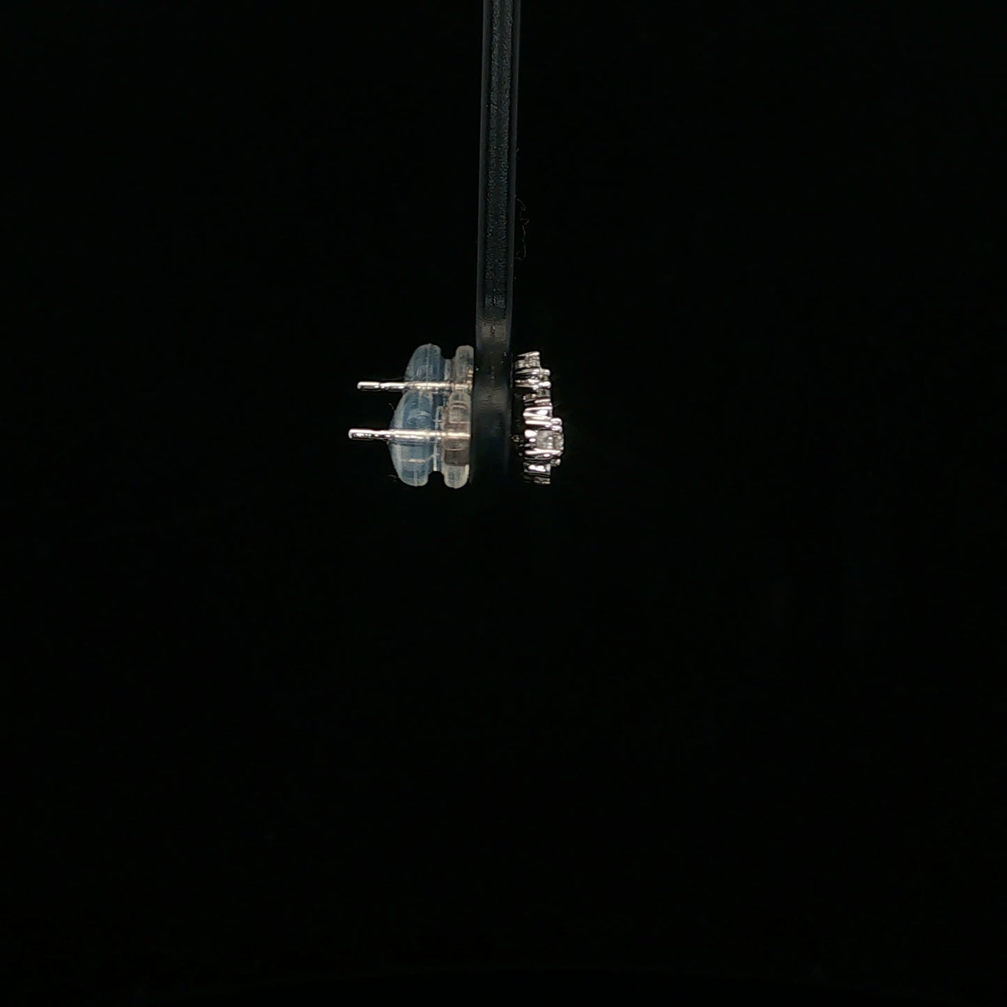0.25ctw G/I1 Flower Studs - 14KW - Natural Diamond - 64176-3