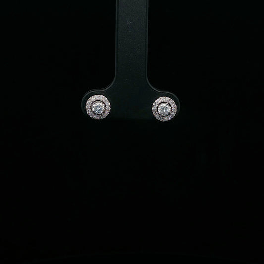 0.25ctw Mini Halo - 14KW - Natural Diamond - 64180