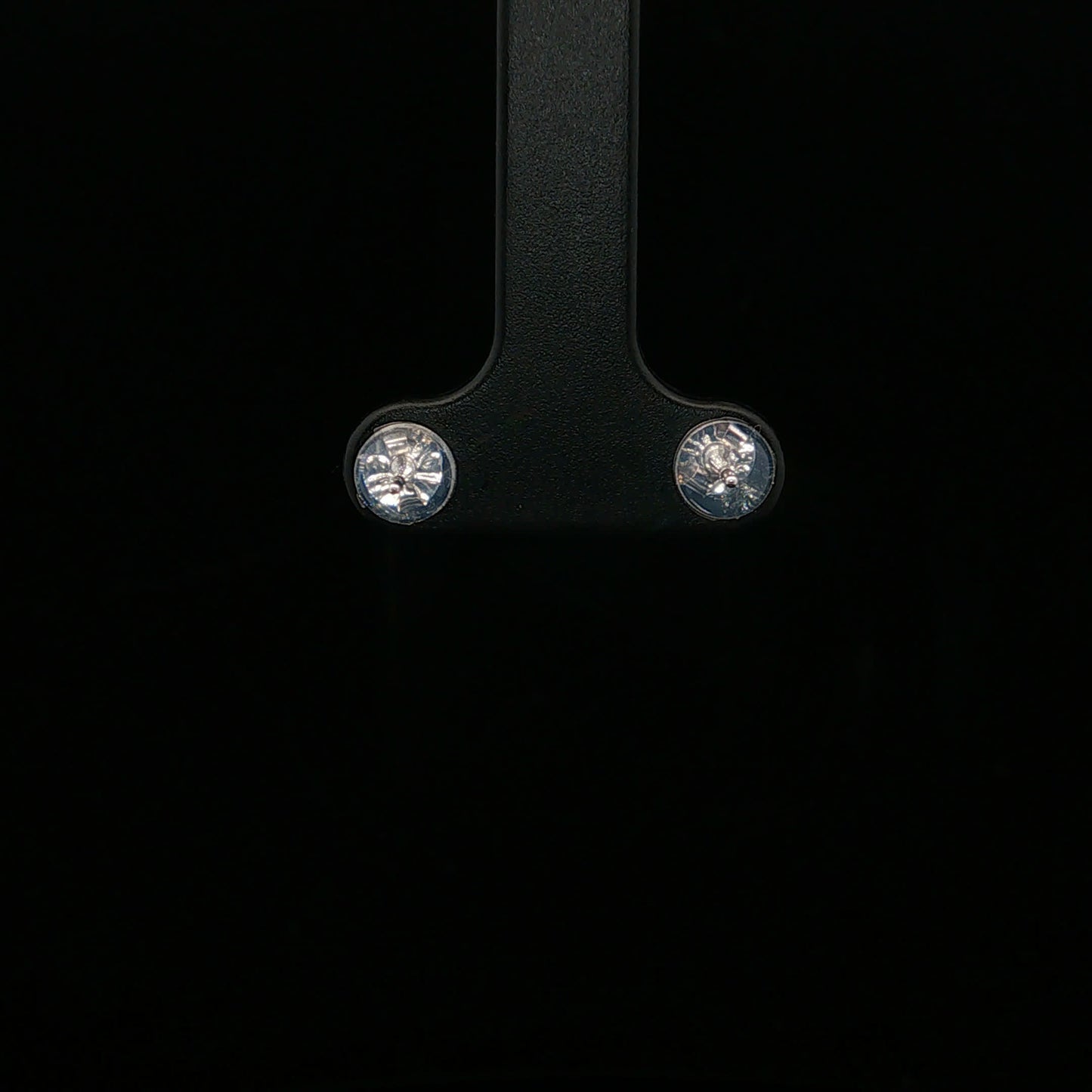 0.33ctw F/SI1 Cluster Studs - 10KW - Natural Diamond - 64183