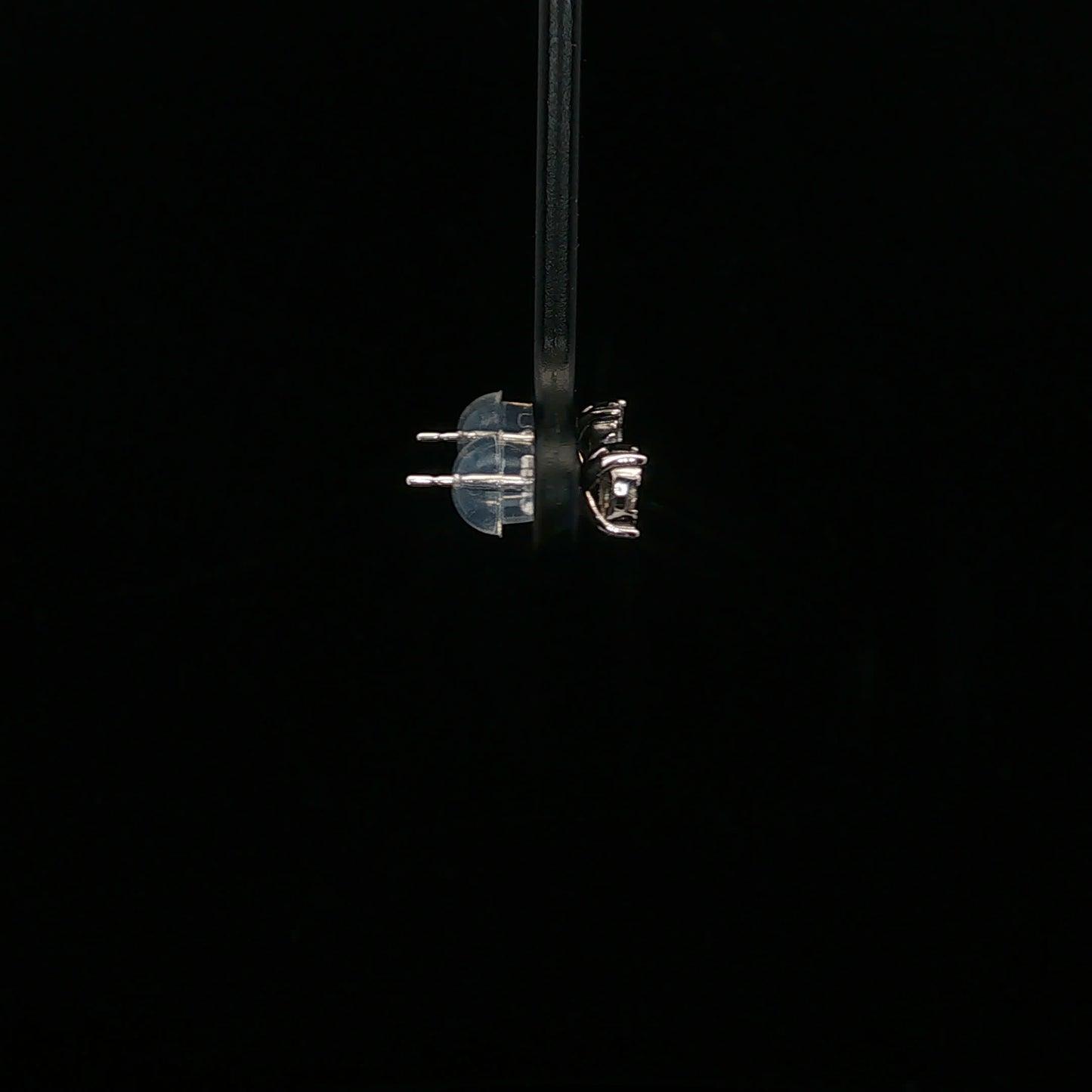0.33ctw F/SI1 Cluster Studs - 10KW - Natural Diamond - 64183