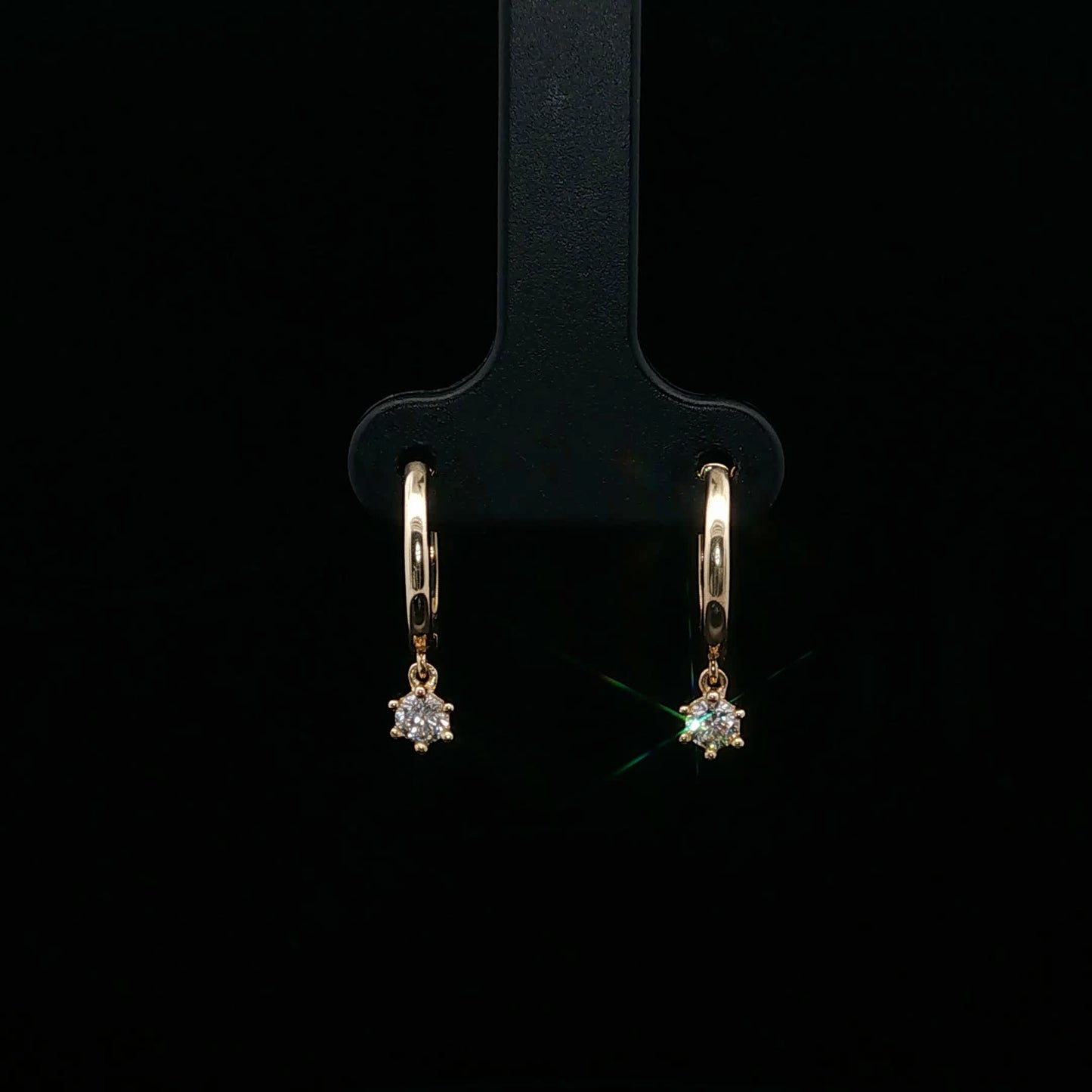 0.25ctw G/SI2 Mini Drop - 14KY - Natural Diamond - 64184