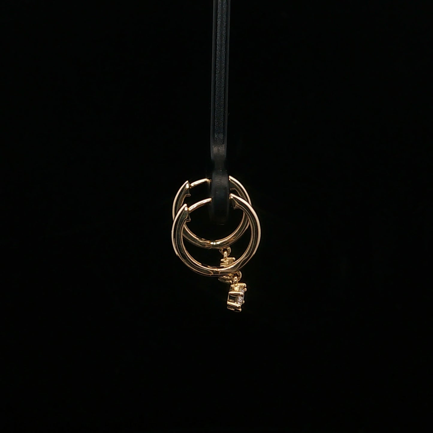0.25ctw G/SI2 Mini Drop - 14KY - Natural Diamond - 64184