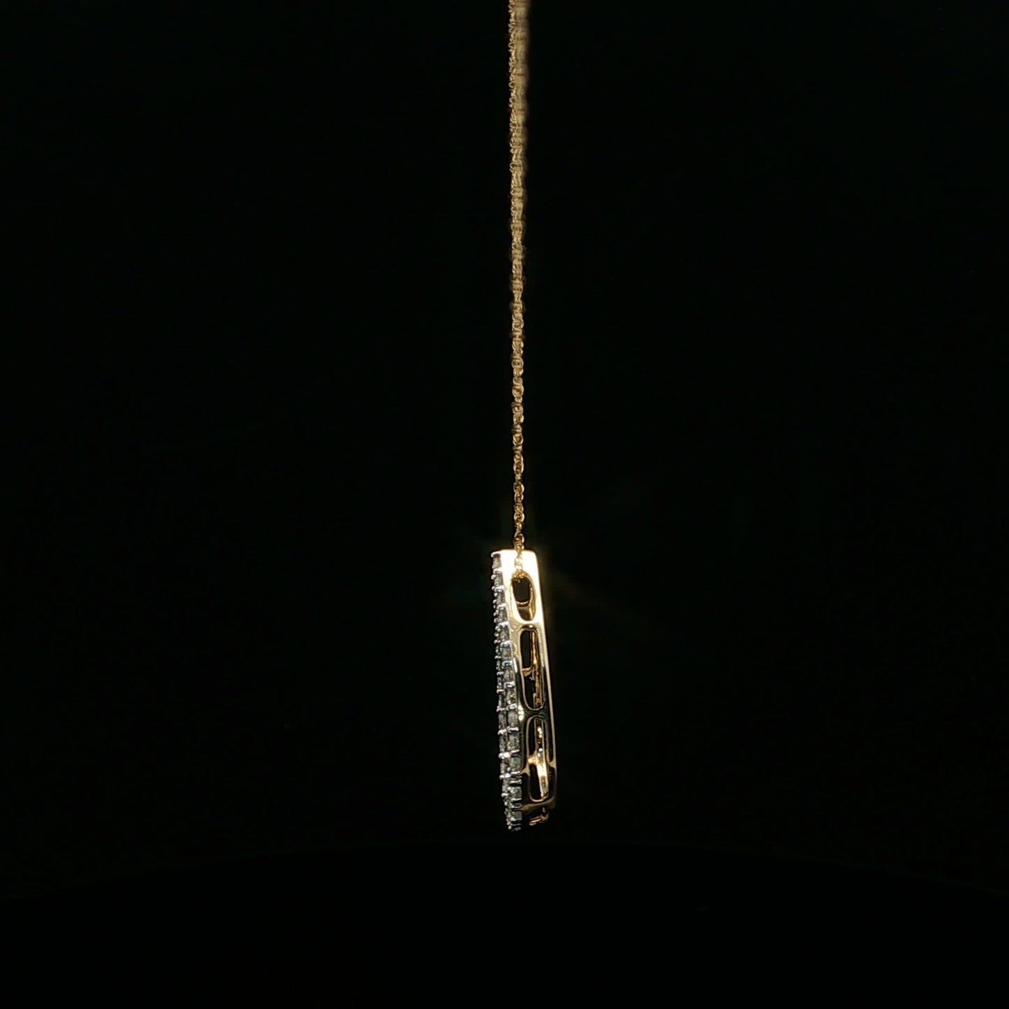 0.50ctw F/SI2 Pear Drop - 14KY - Natural Diamond - 64187-3