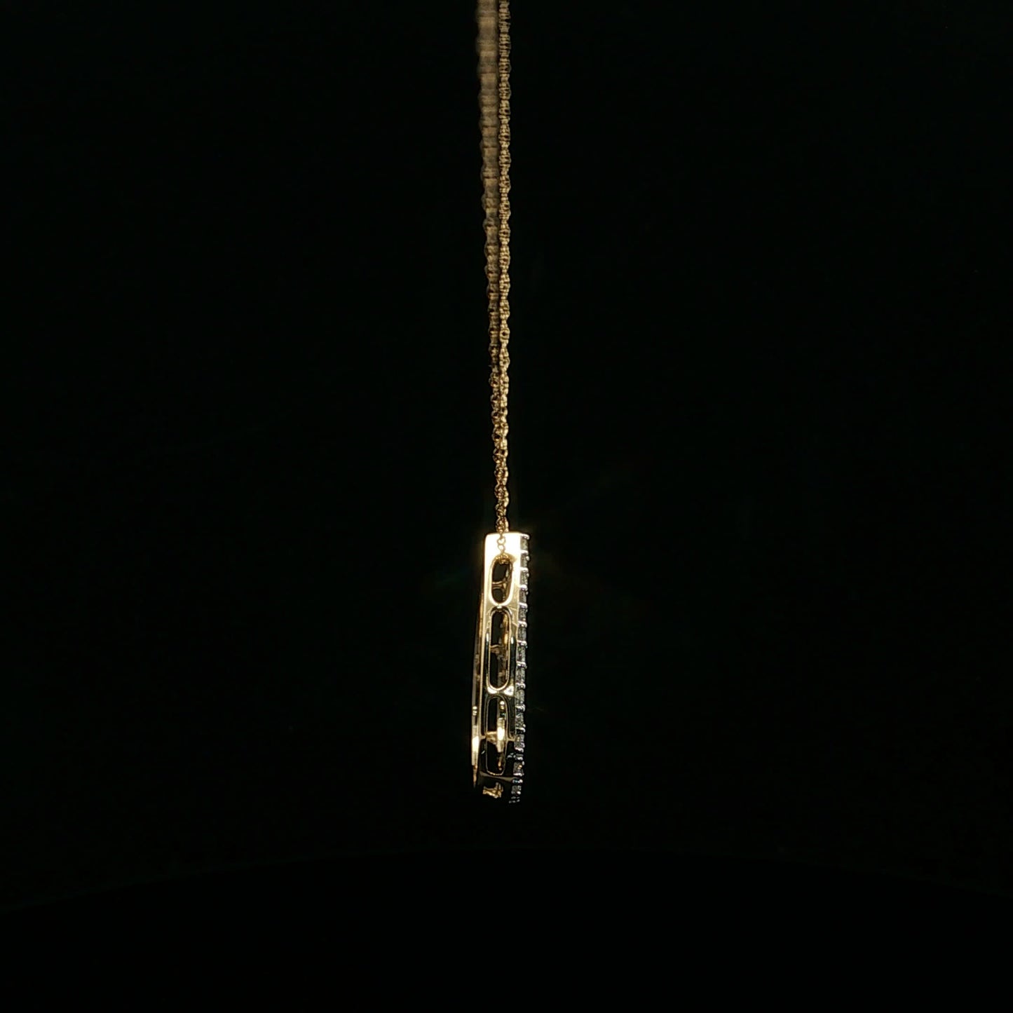 0.50ctw F/SI2 Pear Drop - 14KY - Natural Diamond - 64187-3
