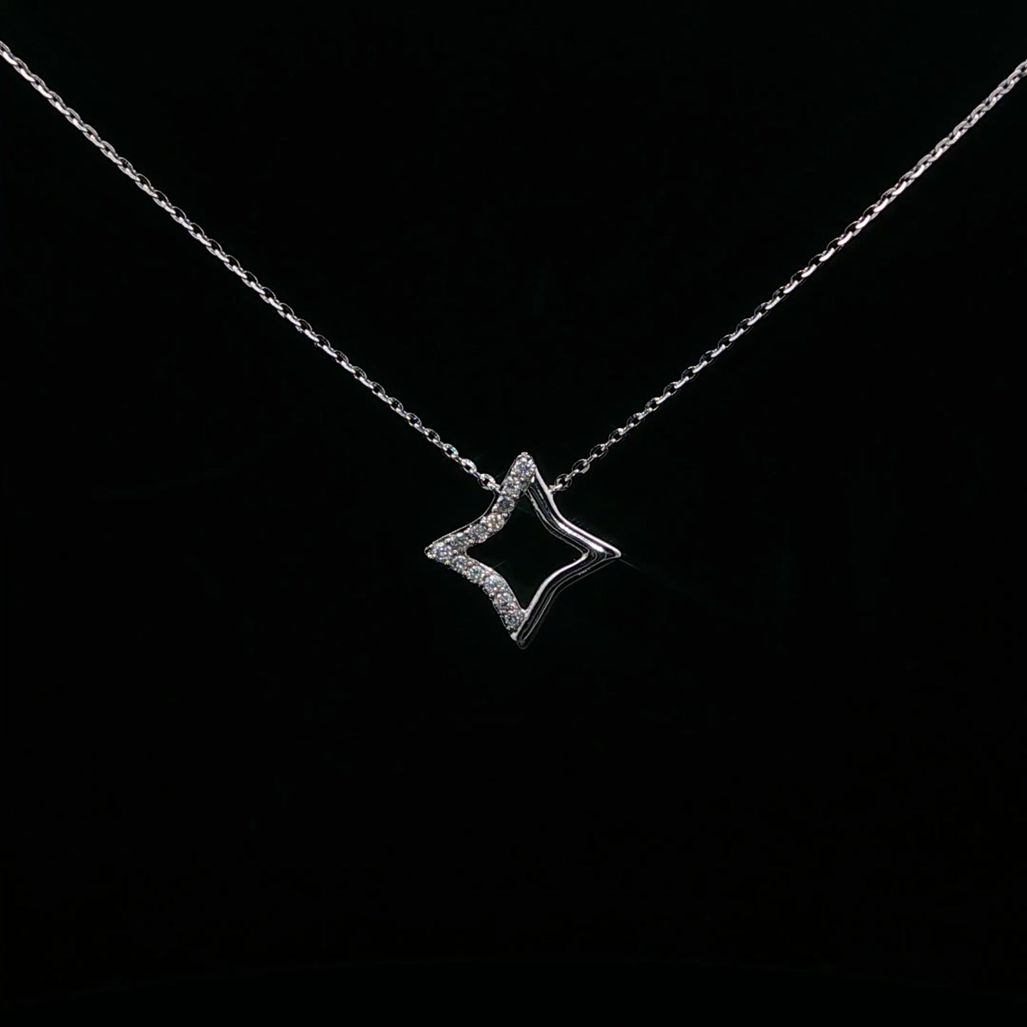 0.08ctw G/I1 Half Star - 14KW - Natural Diamond - 64193-4