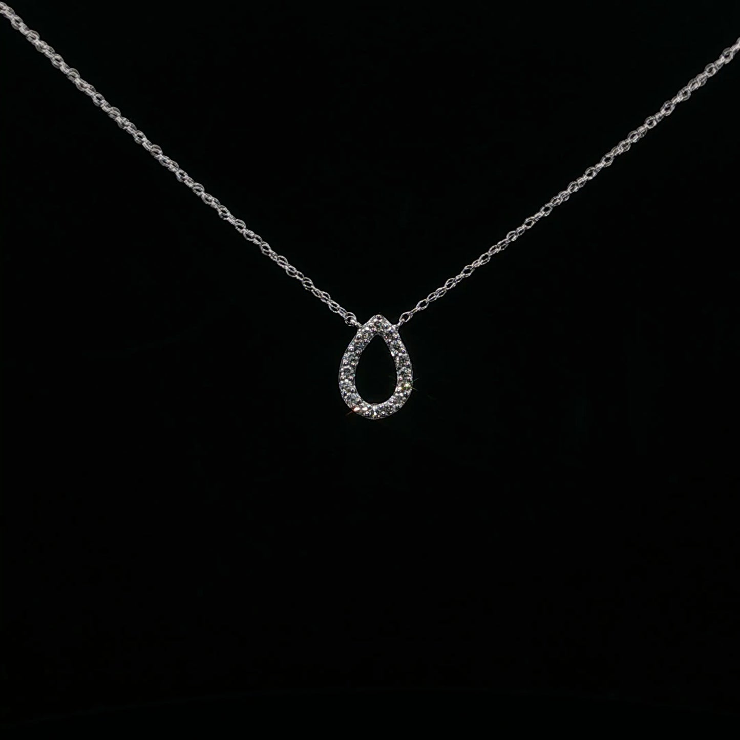 0.10ctw H/I1 Pear Drop - 14KW - Natural Diamond - 64194-3