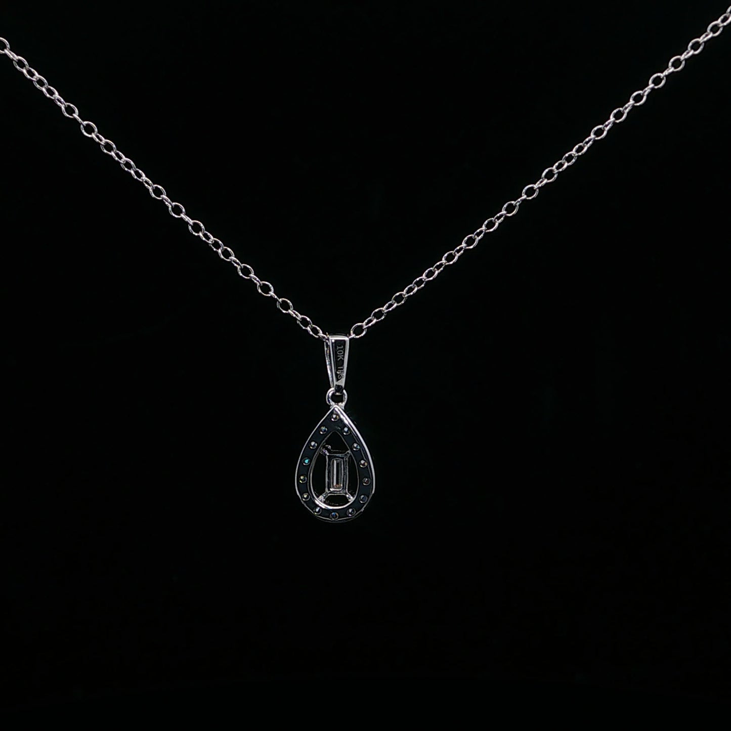 0.25ctw G/SI1 Emerald Pear - 10KW - Natural Diamond - 64196