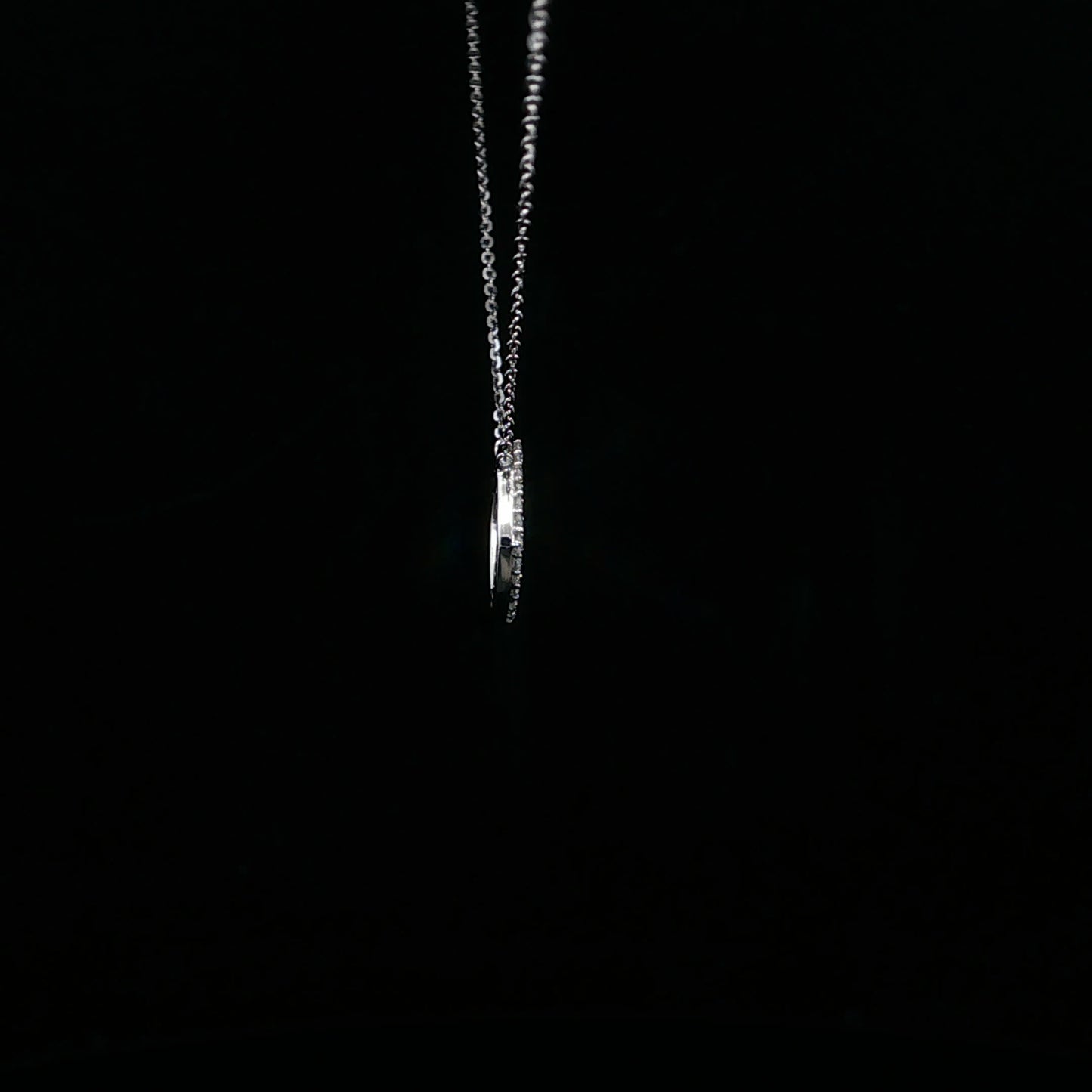 0.17ctw H/I1 Square Pendant - 14KW - Natural Diamond - 64197-3