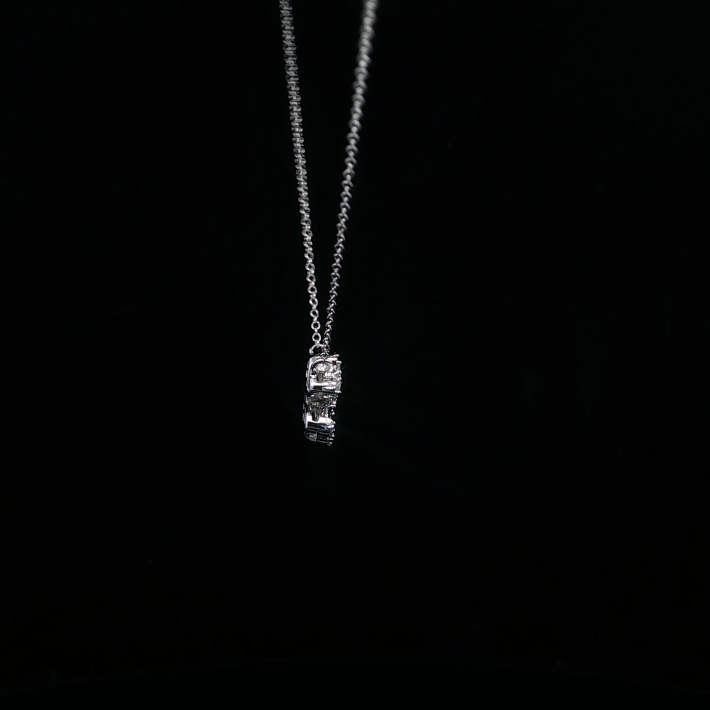 0.20ctw G/SI2 Flower Necklace - 14KW - Natural Diamond - 64203-3