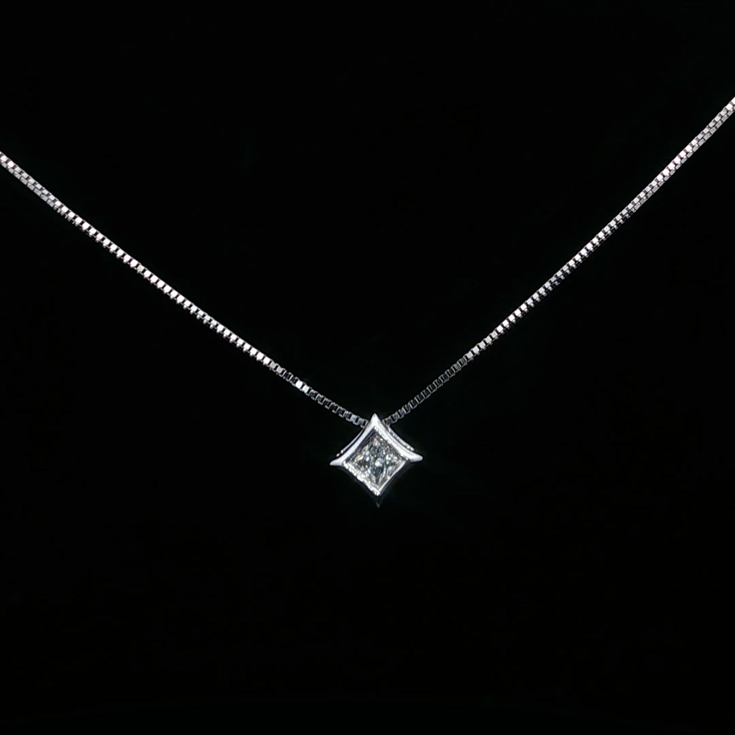 0.25ct G/SI1 Star Princess - 14KW - Natural Diamond - 64206-6