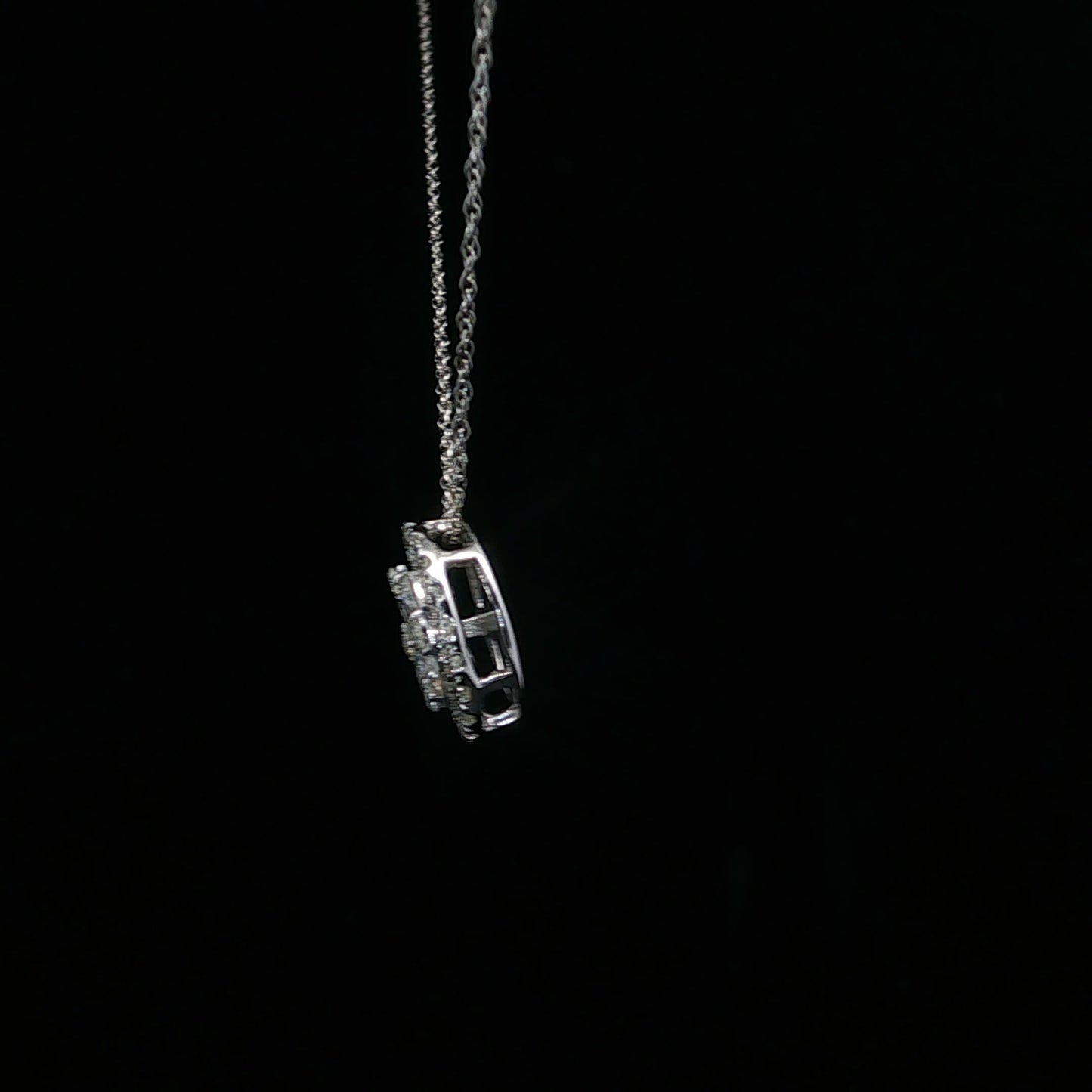 0.50ctw G/SI1 Cluster Halo - 14KW - Natural Diamond - 64207-3