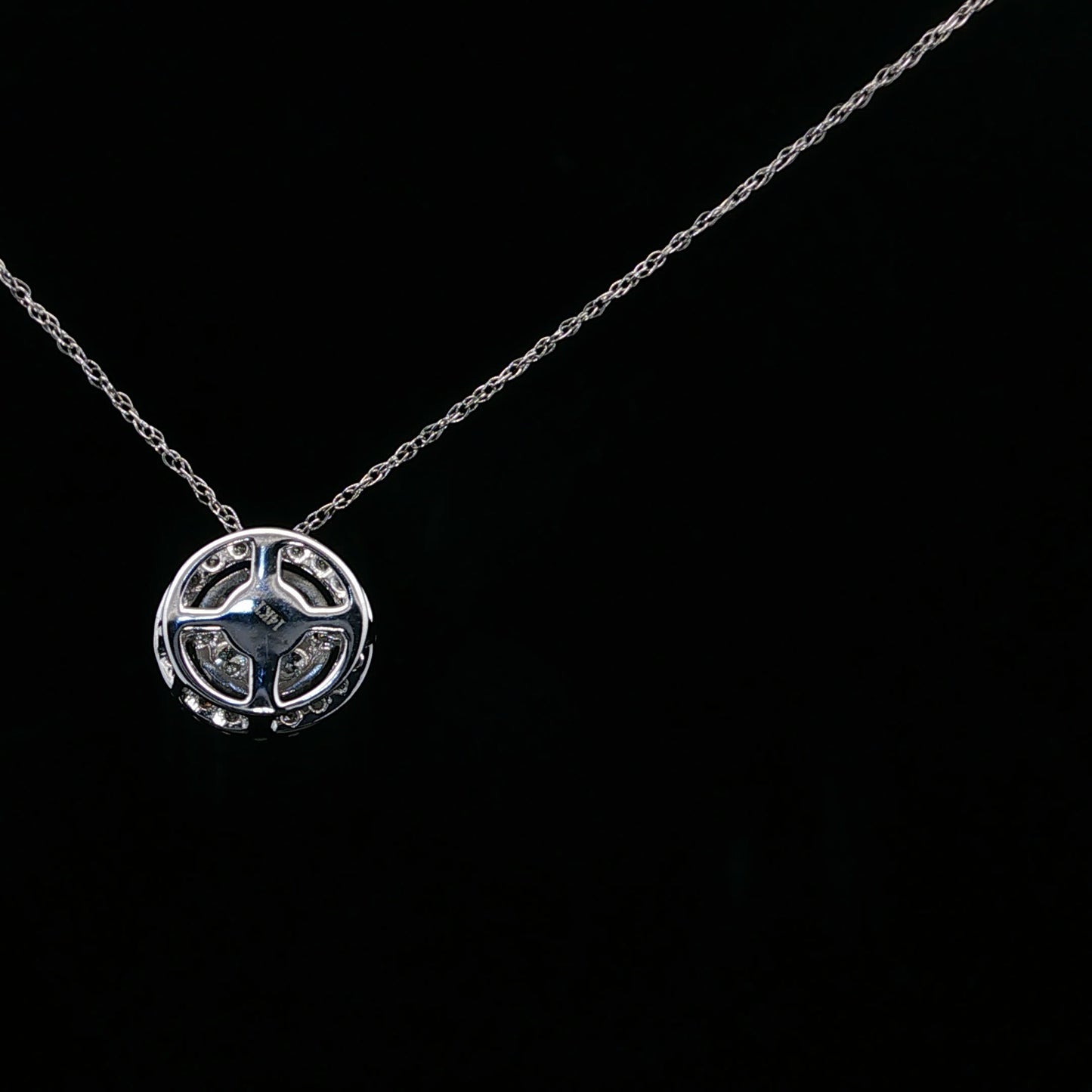 0.50ctw G/SI1 Cluster Halo - 14KW - Natural Diamond - 64207-3