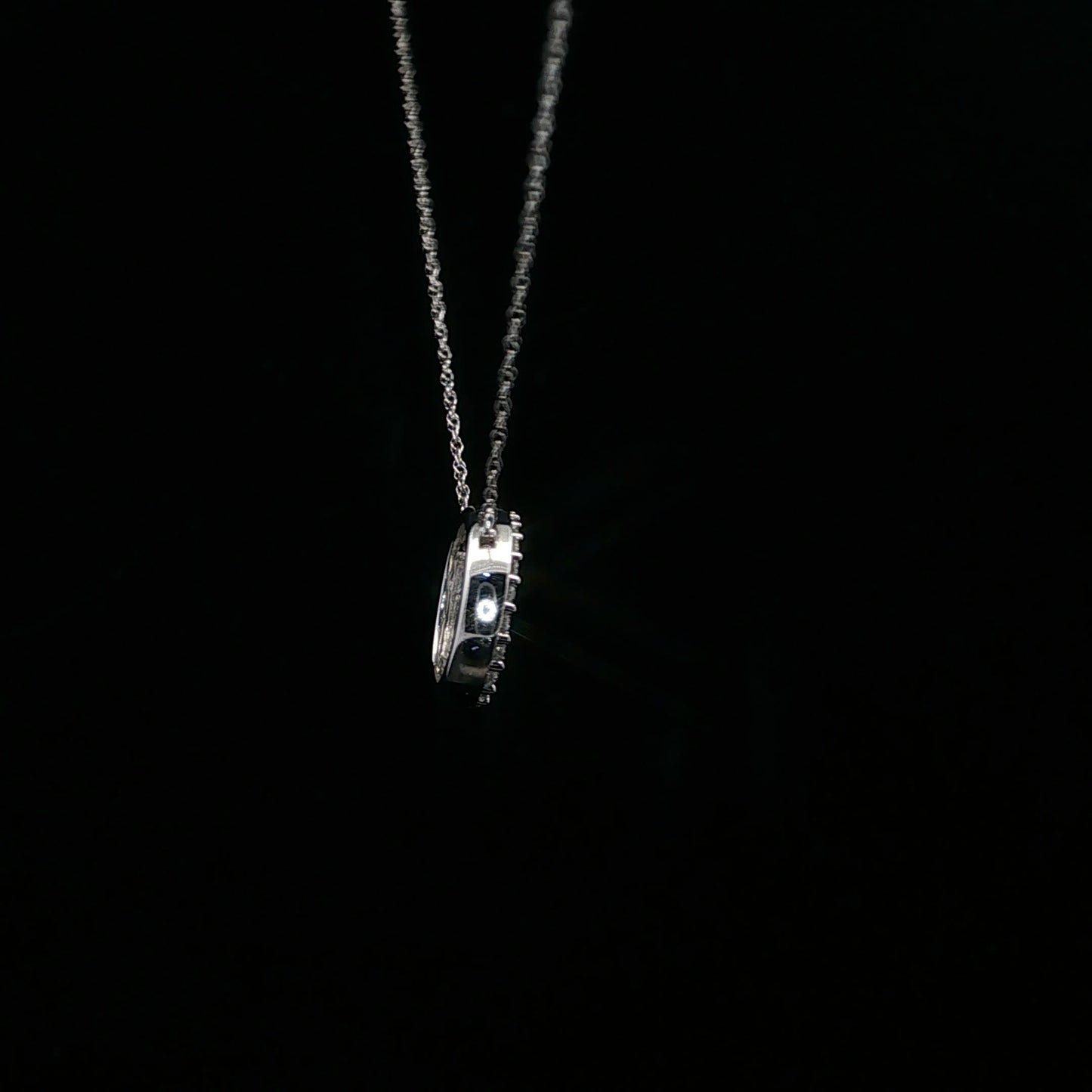 0.25ctw G/SI1 Swirl Necklace - 10KW - Natural Diamond - 64209