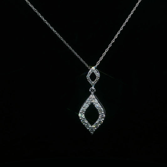 0.41ctw G/SI1 Kite Dangle - 14KW - Natural Diamond - 64214-3