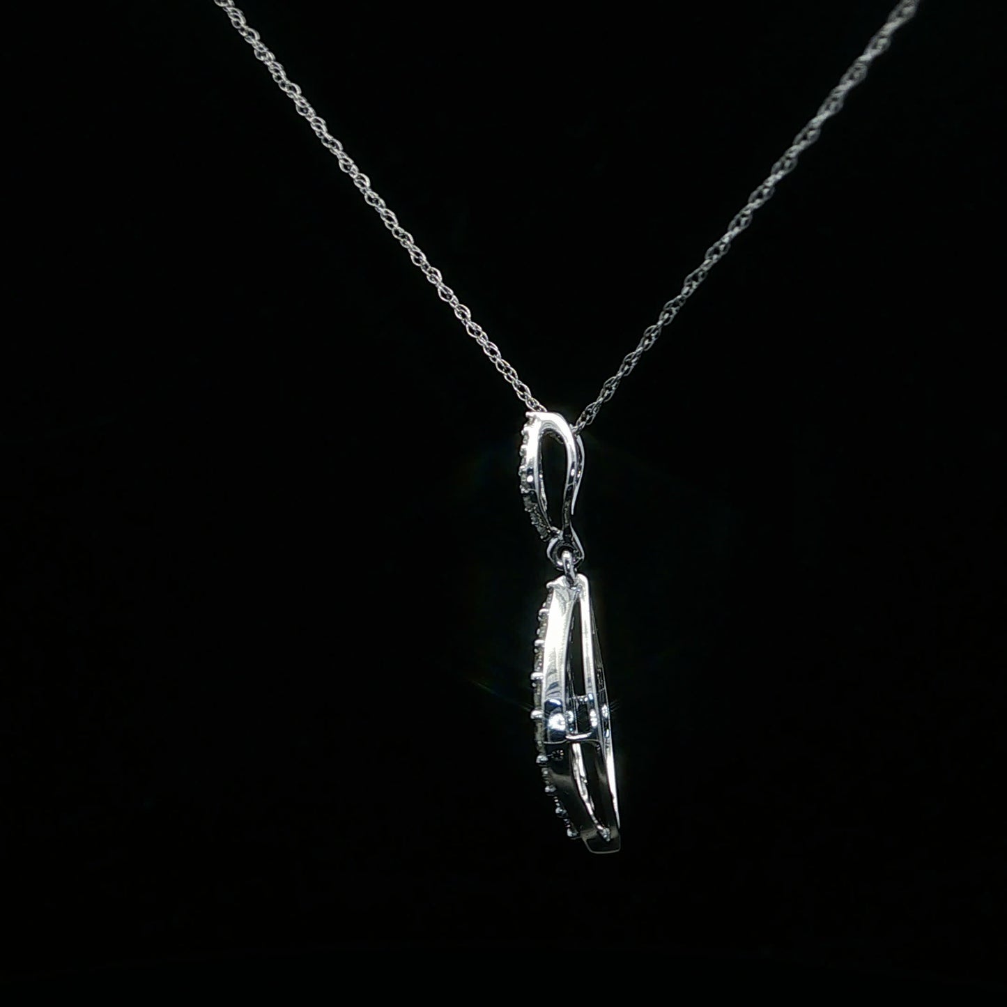 0.41ctw G/SI1 Kite Dangle - 14KW - Natural Diamond - 64214-3