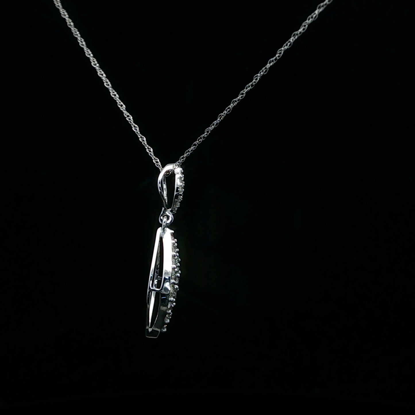 0.41ctw G/SI1 Kite Dangle - 14KW - Natural Diamond - 64214-3