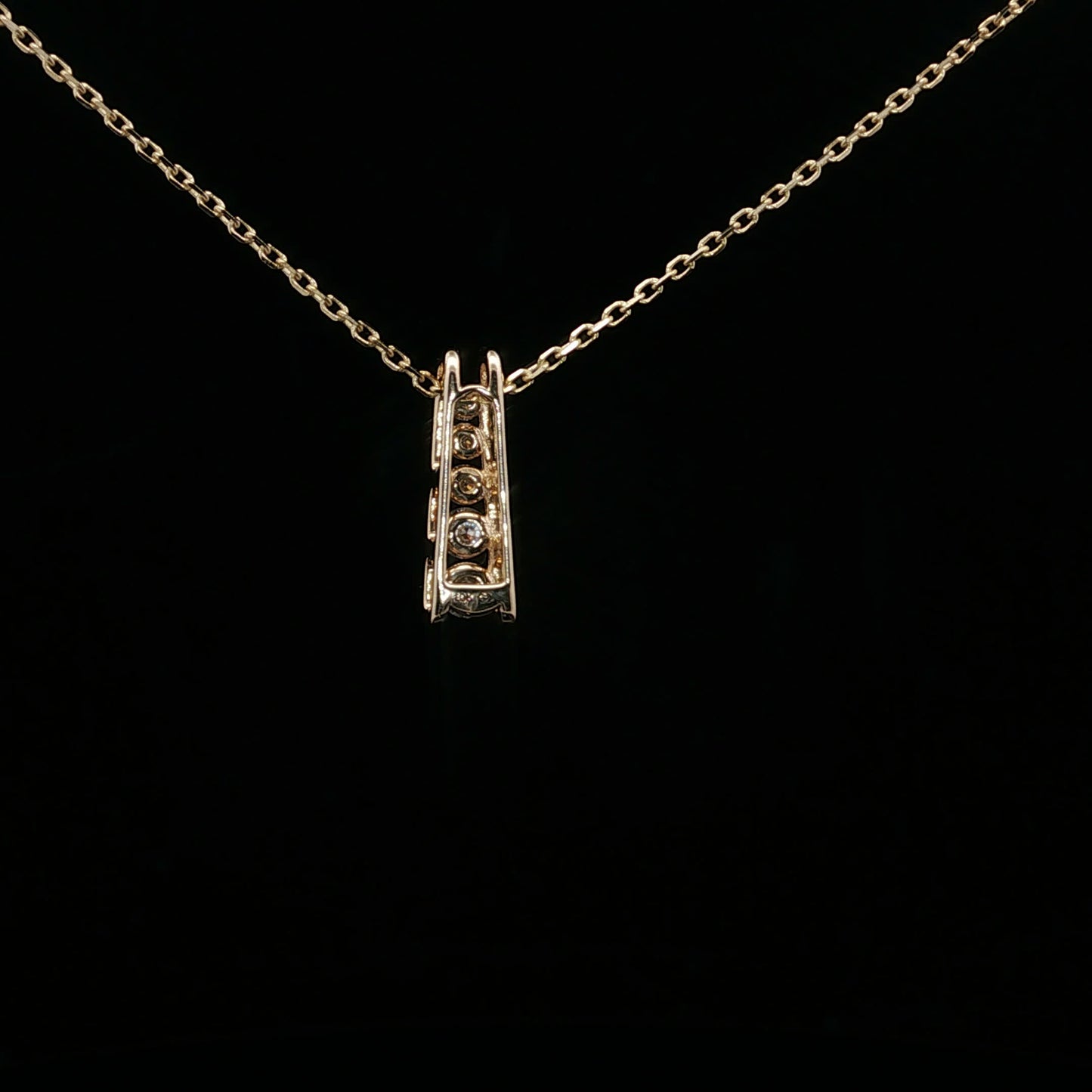 0.25ctw G/SI2 Five Drop - 10KY - Natural Diamond - 64216-3