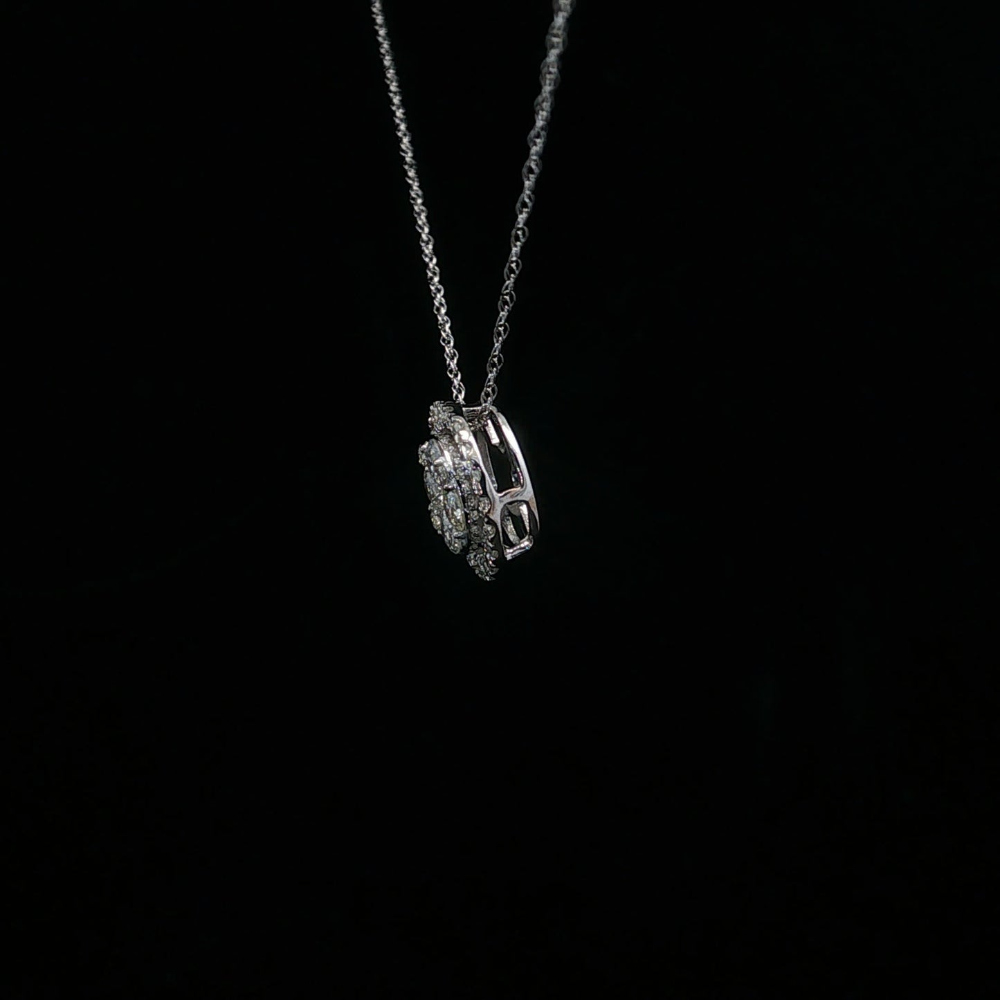 0.50ctw G/SI2 Cluster Halo - 14KW - Natural Diamond - 64218-2