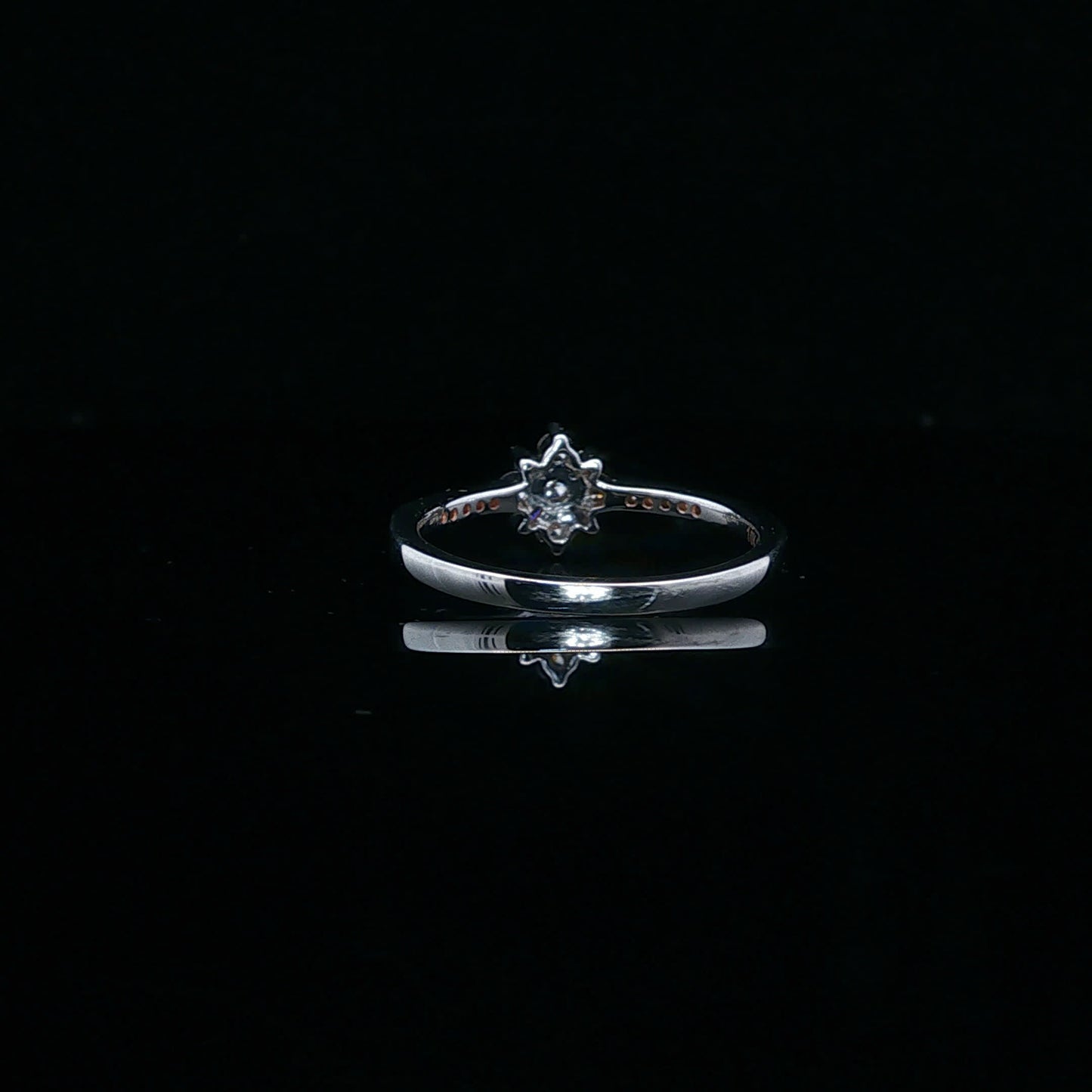 0.25ctw G/SI2 Flower Promise - 14KW - Natural Diamond - 64081-7-8