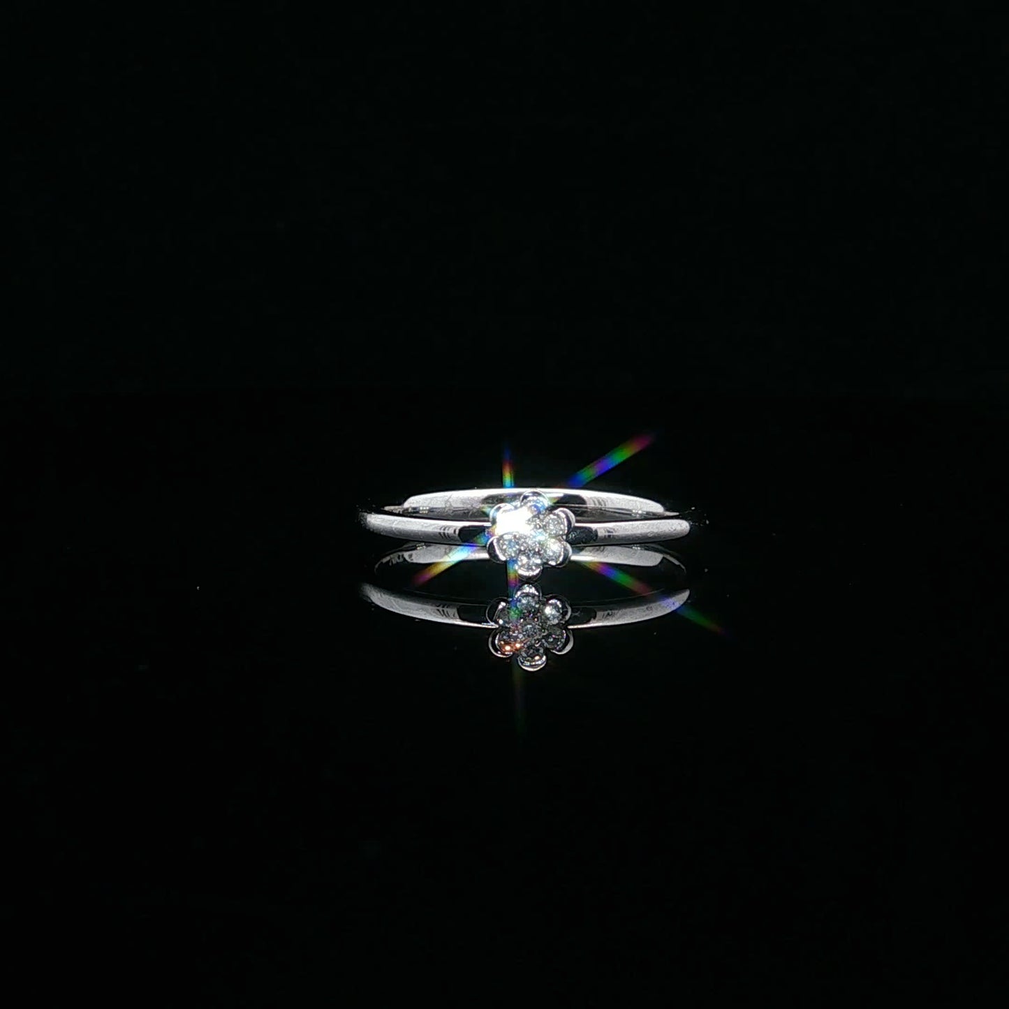 0.05ctw H/I1 Flower Mini - 14KW - Natural Diamond - 64084-6.5-4
