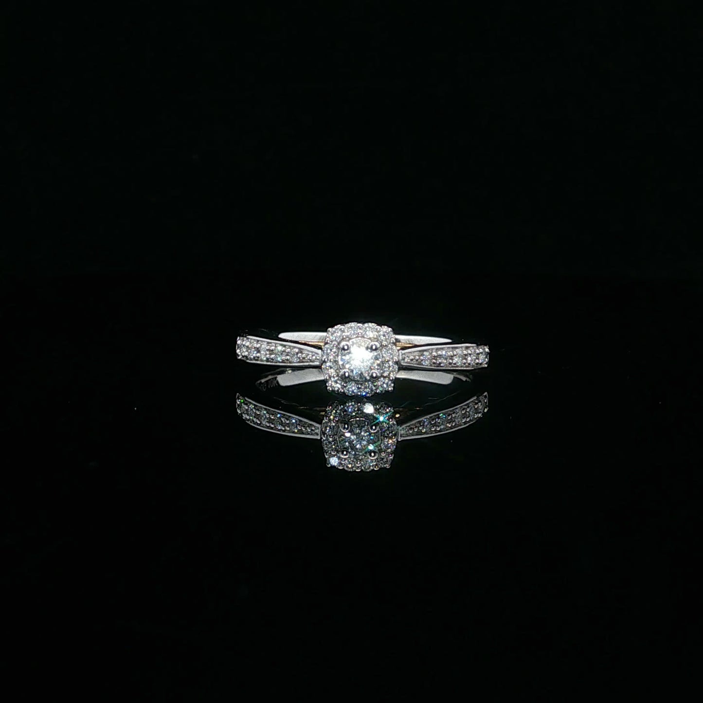 0.37ctw G/SI2 Two Tone Promise - 10KW/Y - Natural Diamond - 64086-7-3