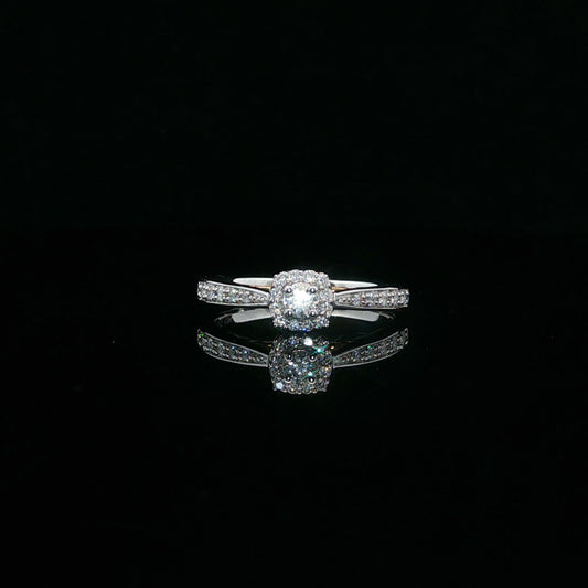 0.37ctw G/SI2 Two Tone Promise - 10KW/Y - Natural Diamond - 64086-7-3