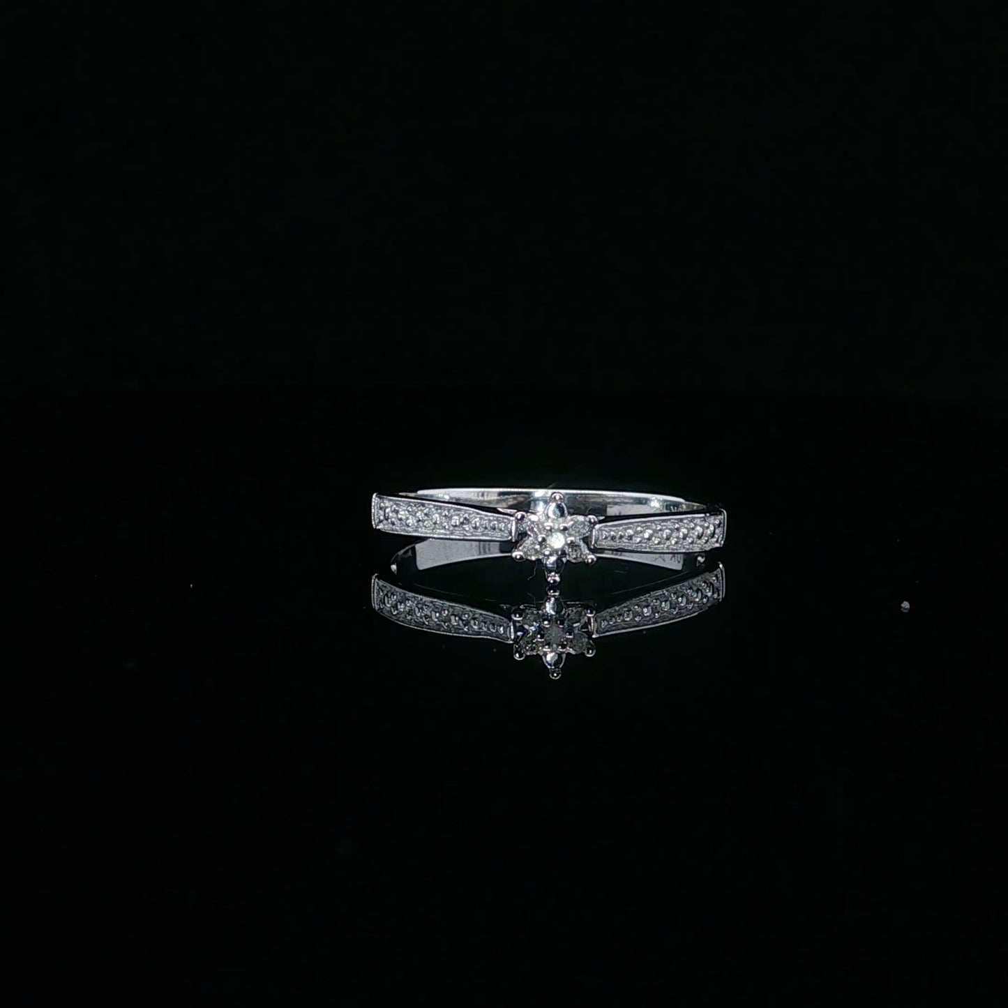 0.02ctw H/I1 Mini Flower - 10KW - Natural Diamond - 64090-7-5