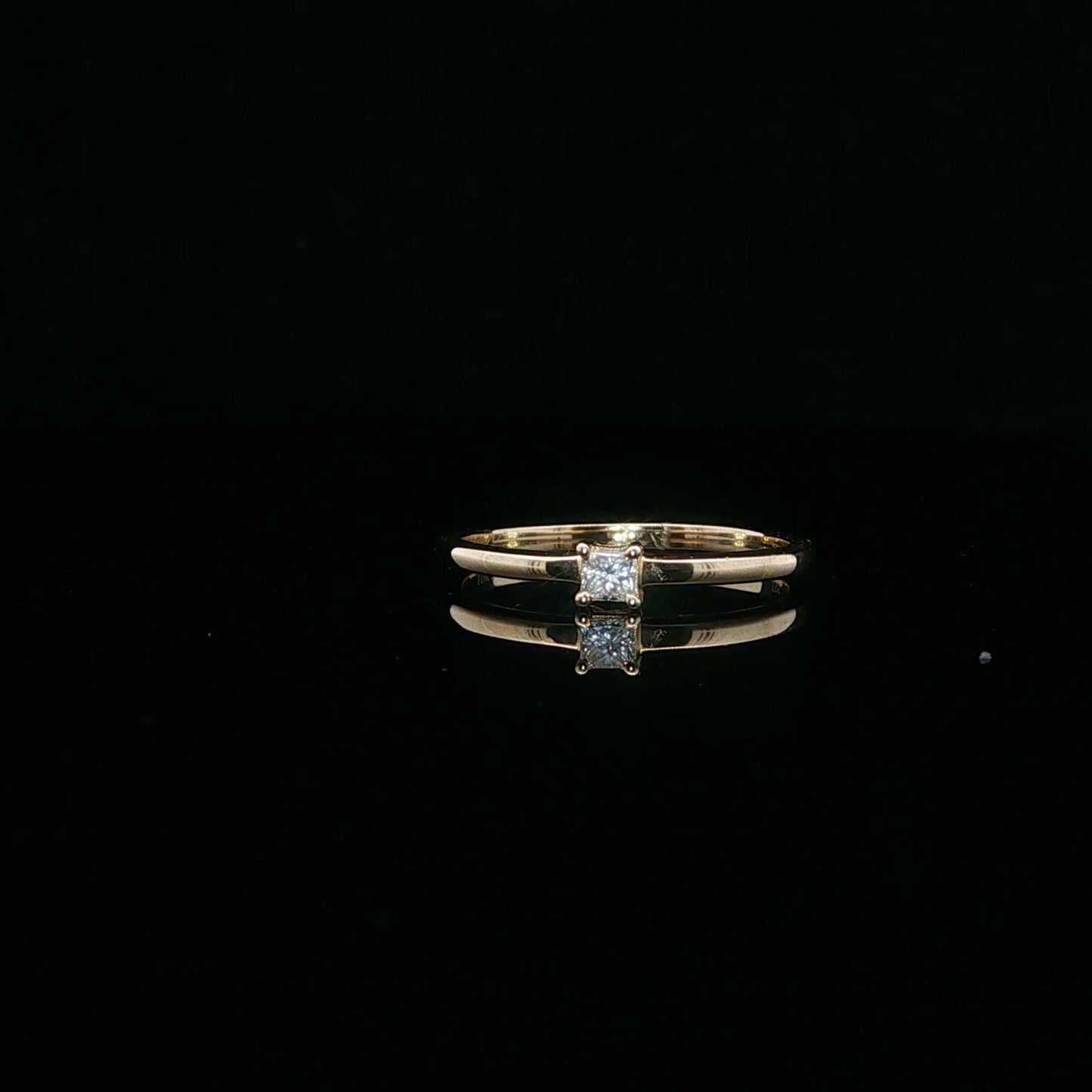 0.10ct G/SI2 Princess Promise - 10KY - Natural Diamond - 64091-7-5